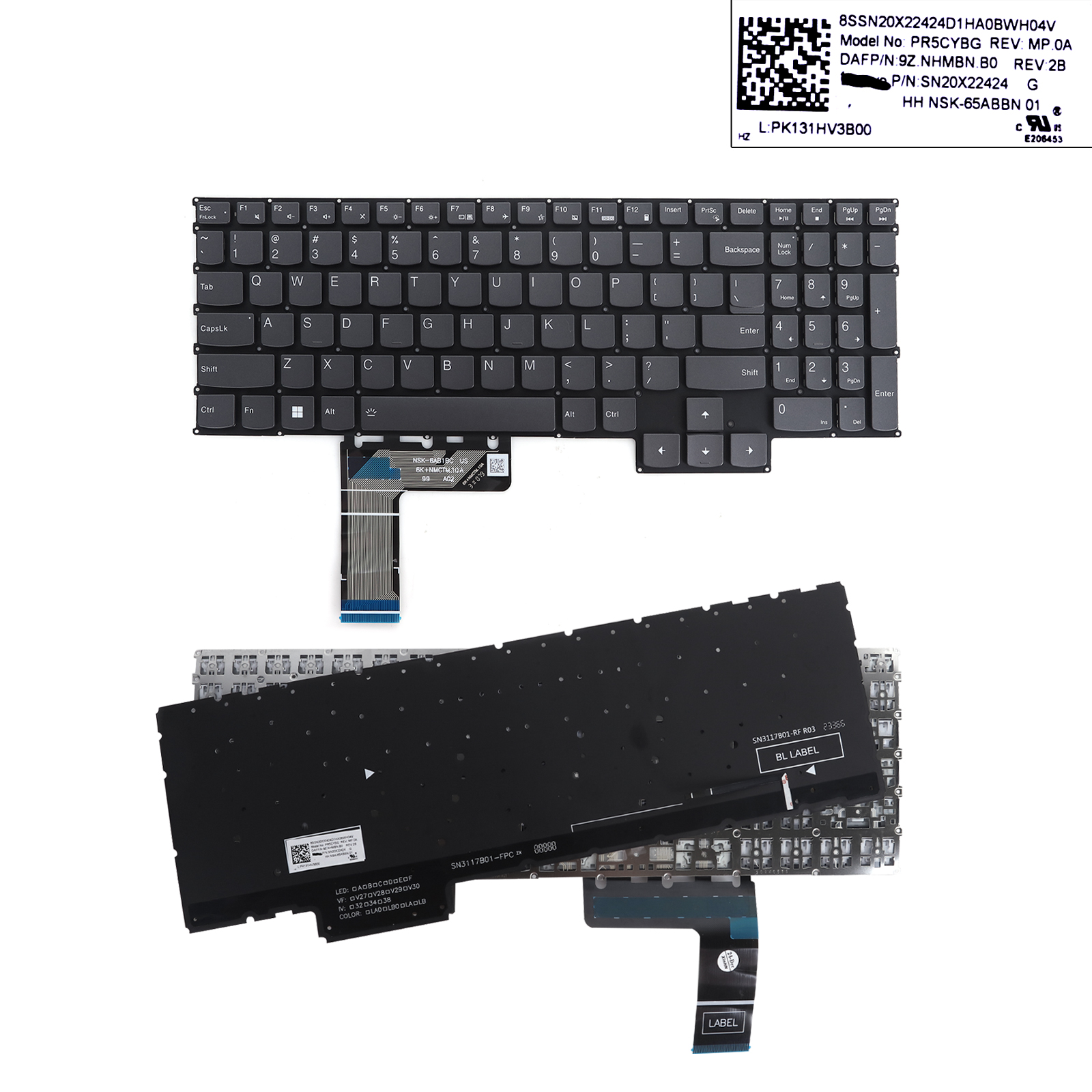 Picture of New Replacement Laptop Keyboard For LENOVO LOQ G5000 15ARP9 15AHP9 15IAX9 15IAX9 15IRX9 15IAX9I Black (Backlit) US Layout