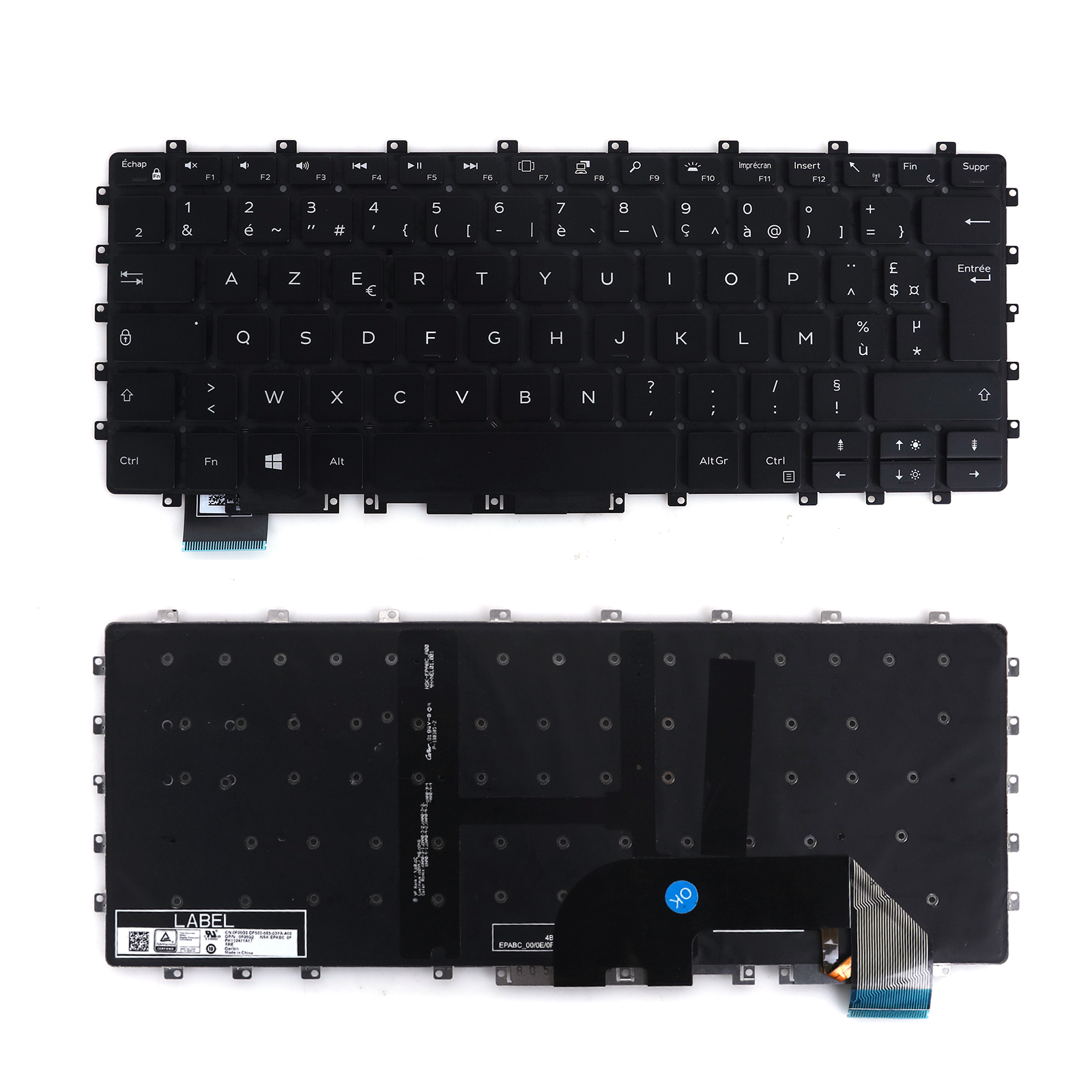 Picture of New Replacement Laptop Keyboard For Dell XPS 15 9575 2-in-1,15-9575 BLACK ( without FRAME  Backlit  win8 ) FR Layout