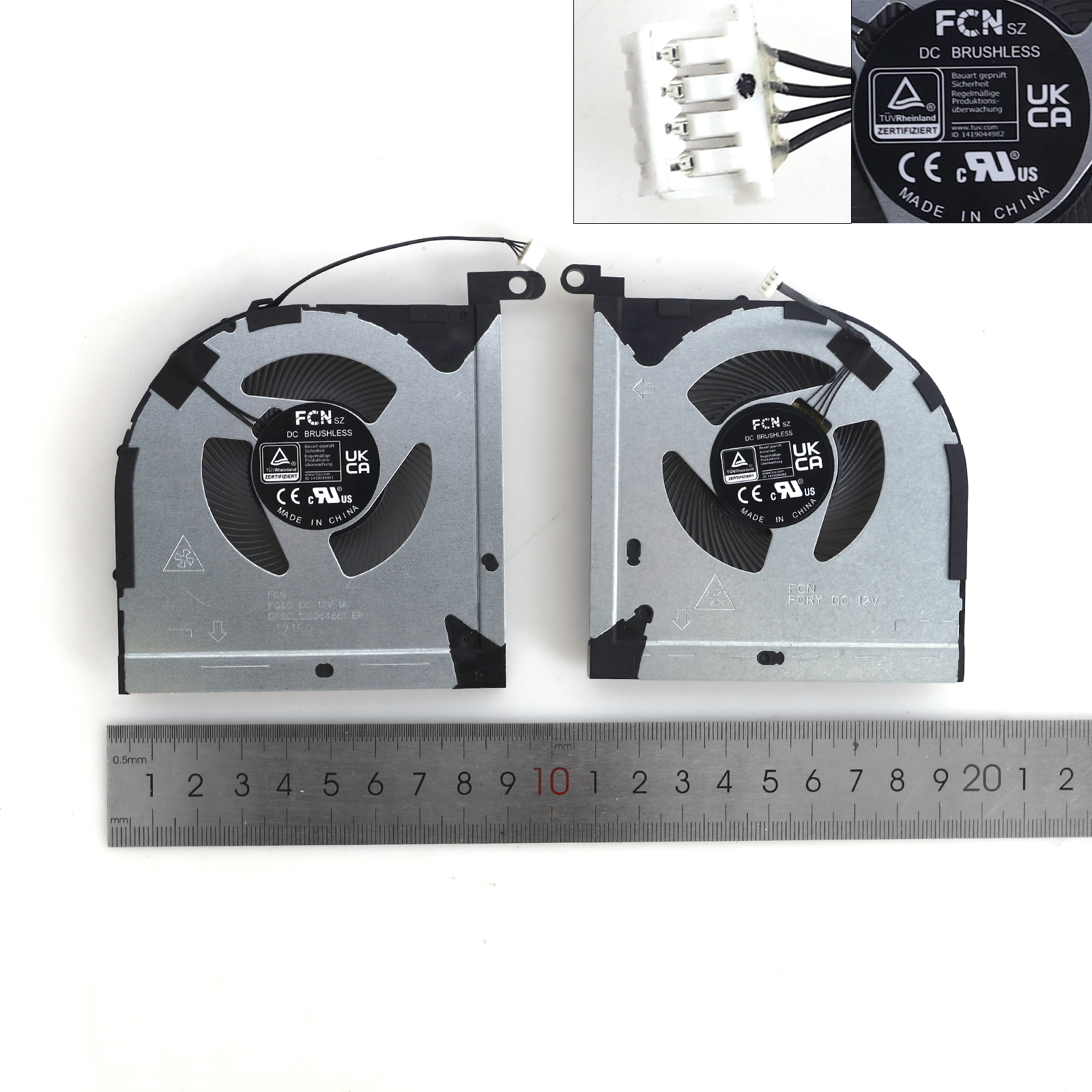 Picture of New Replacement CPU Cooling Fan For LENOVO LEGION  R7000 R7000P 2023 12V CPU+GPU 10mm（ORG） N/A Layout