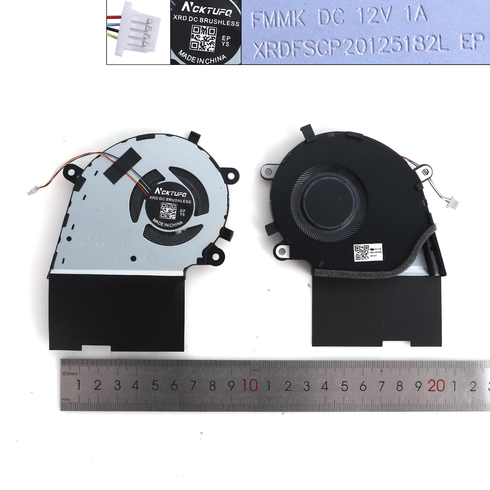 Picture of New Replacement CPU Cooling Fan For ASUS ROG Strix g731 g531gw g512lv G712 G542L 12V（CPU，High copy） N/A Layout