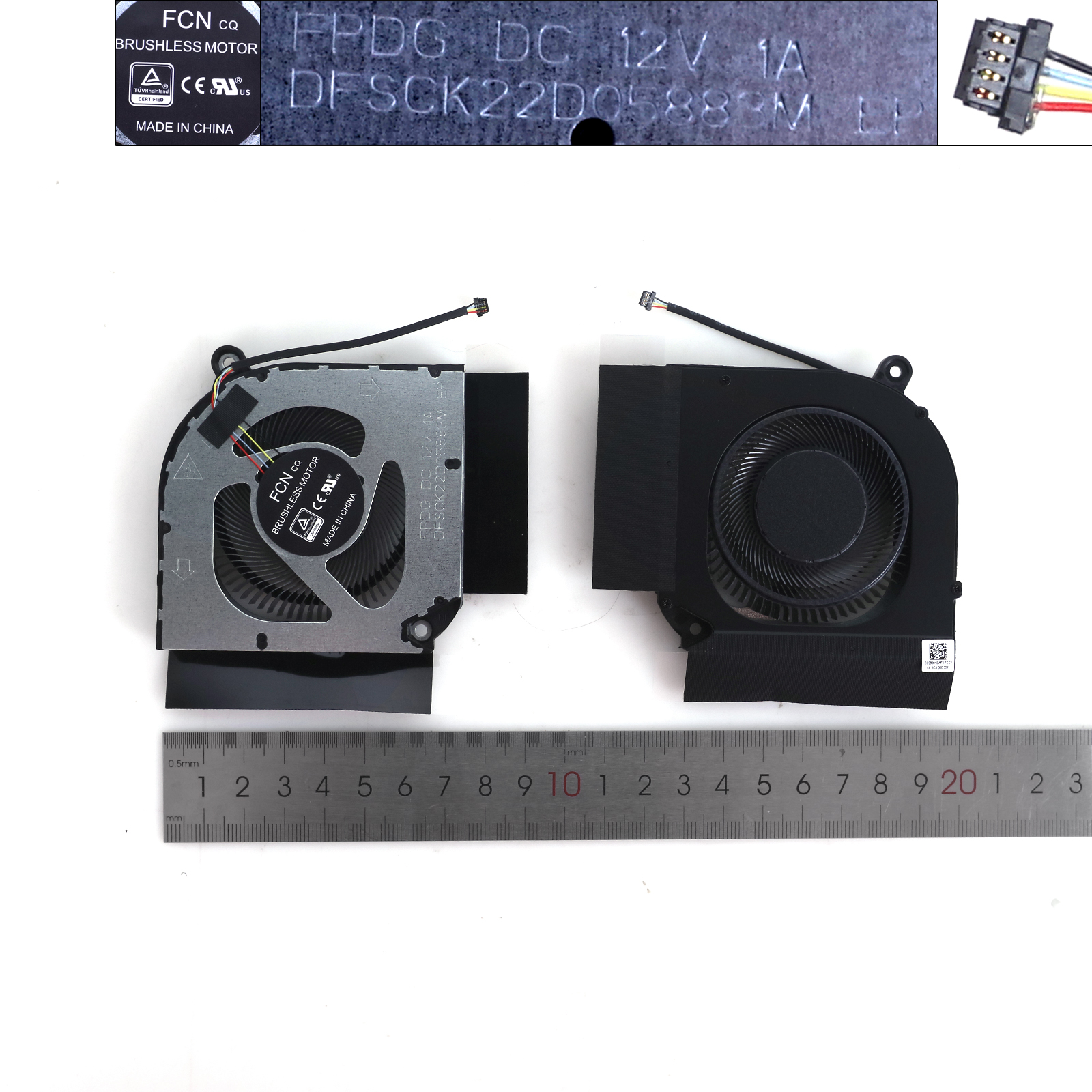 Picture of New Replacement CPU Cooling Fan For Acer Neo 16 2023 PHN16-71 PHN18 N22Q22（GPU,ORG）	 N/A Layout