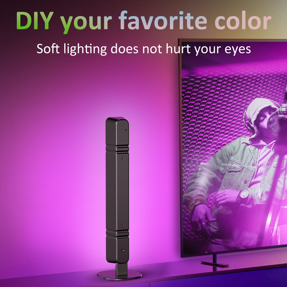Color RGB desktop pickup light music atmosphere light bedroom atmosphere light electronic sports computer pickup atmosphere light double installation view 2