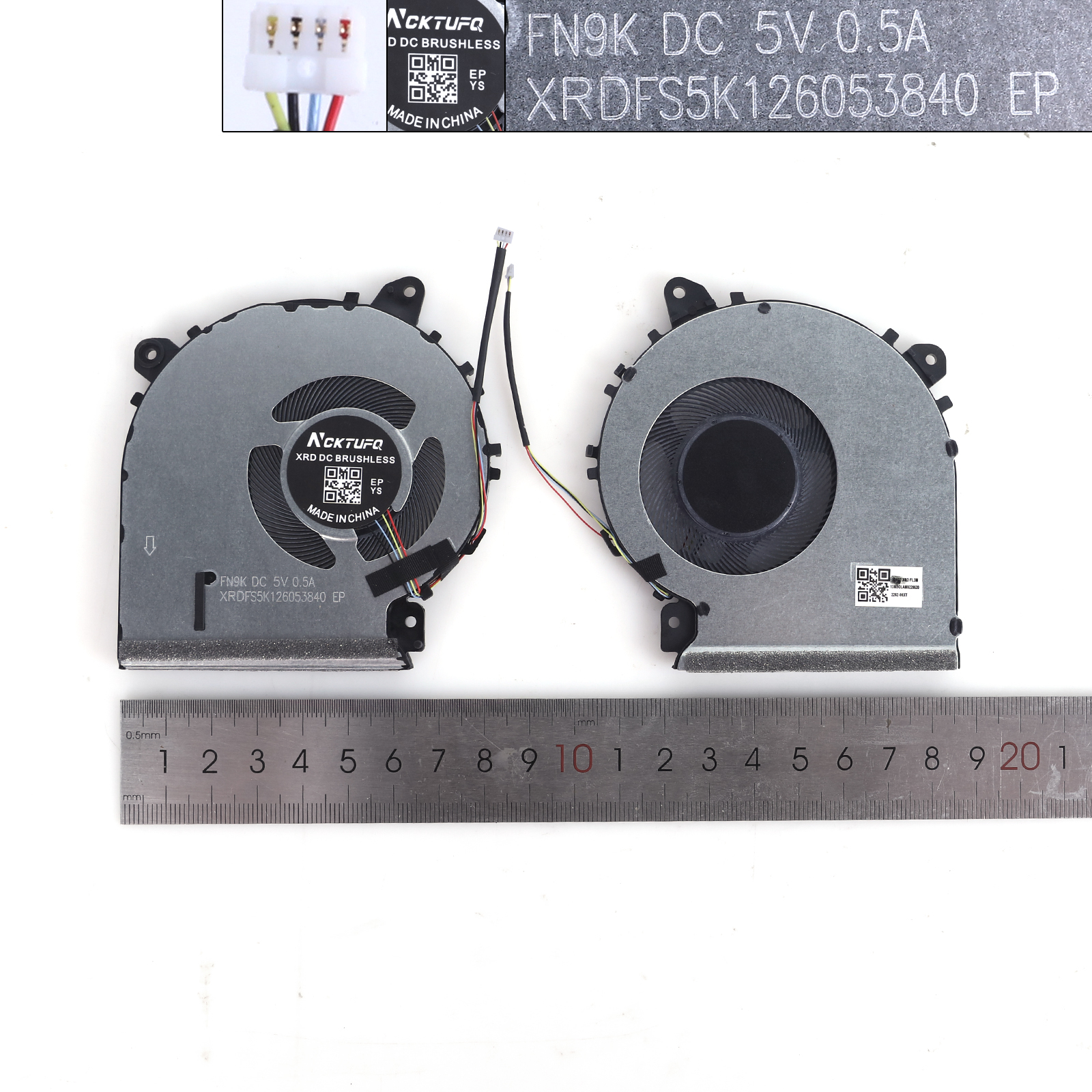 Picture of New Replacement CPU Cooling Fan For ASUS X515KA X515MA X415 V4200J V5200E CPU（High copy） N/A Layout