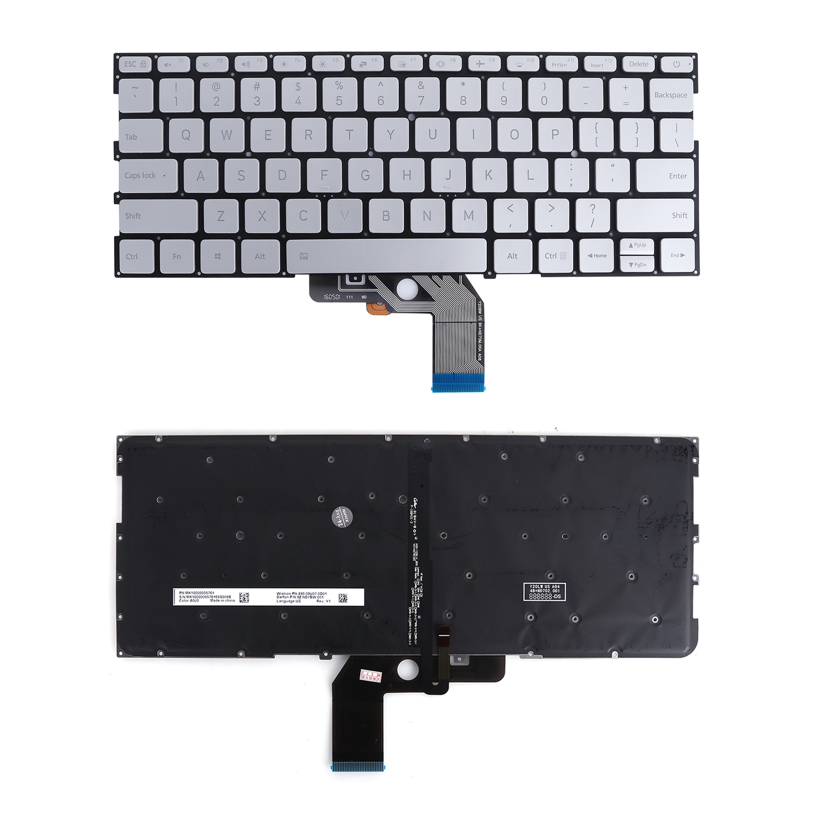 Picture of New Replacement Laptop Keyboard For Xiaomi Air 13.3" SILVER (Without FRAME,Win8) US Layout