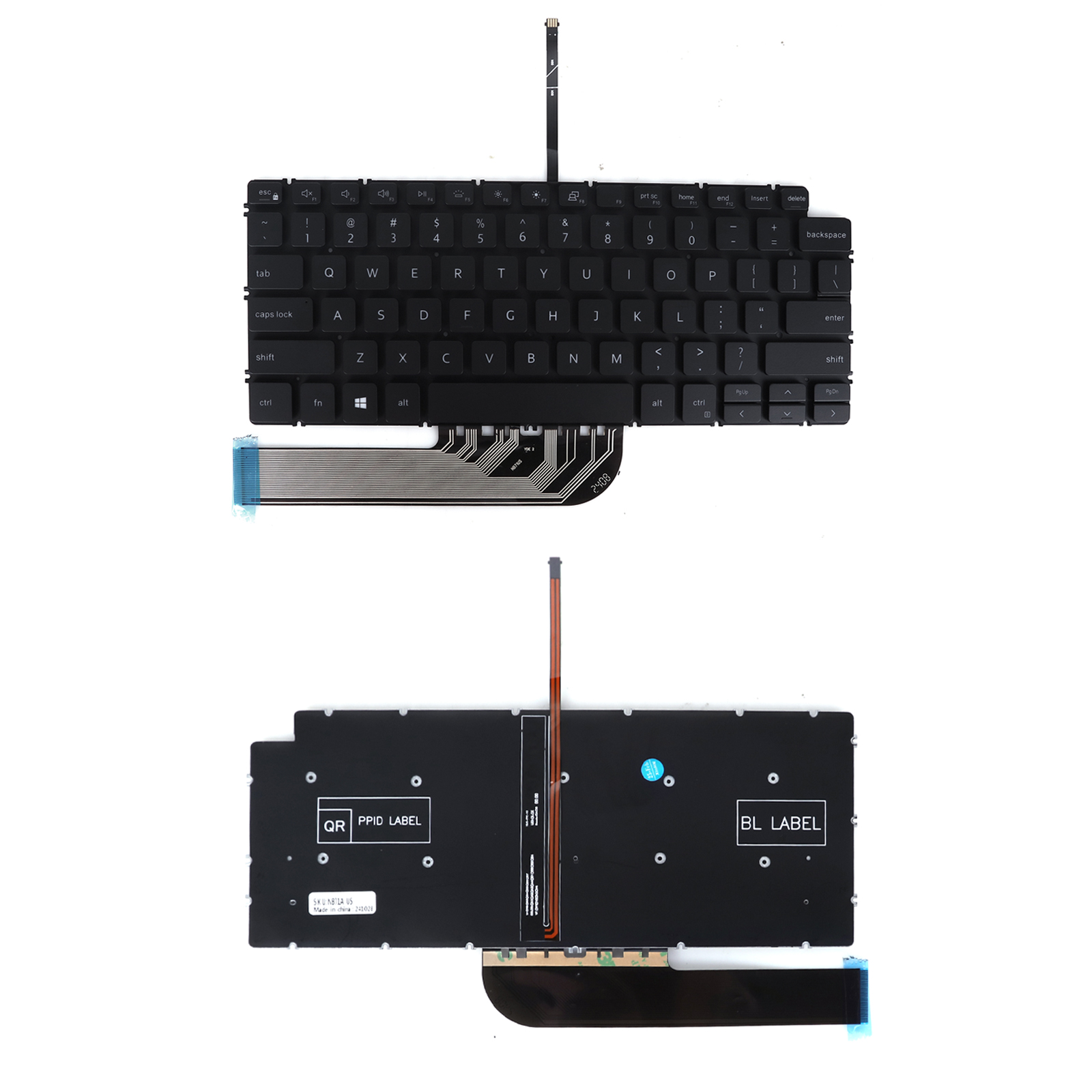 Picture of New Replacement Laptop Keyboard For DELL Inspiron 14 5400 5406 2 in 1 Backlit US Layout