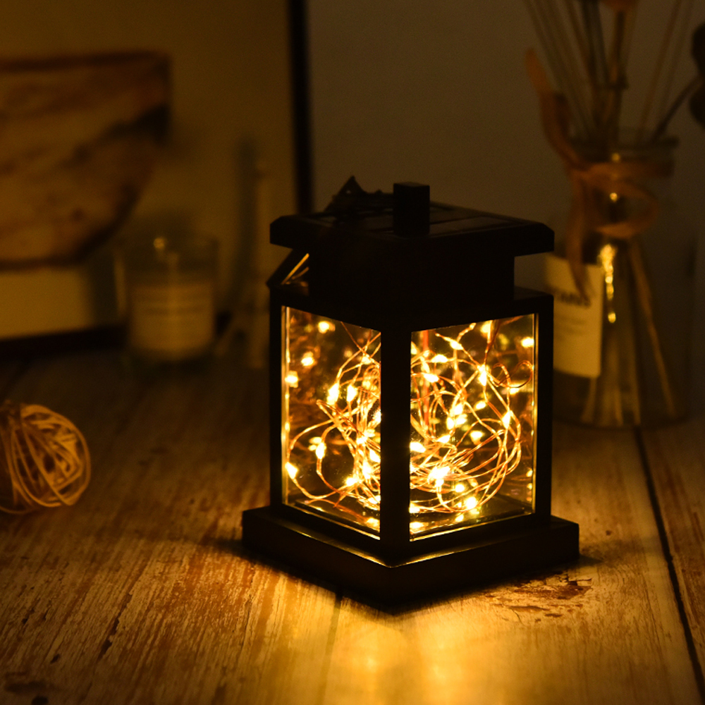 Solar LED light outdoor garden decoration hanging light Home yard hanging tree led garden night light landscape light 30PCS lamp bead intelligent light control warm white light
