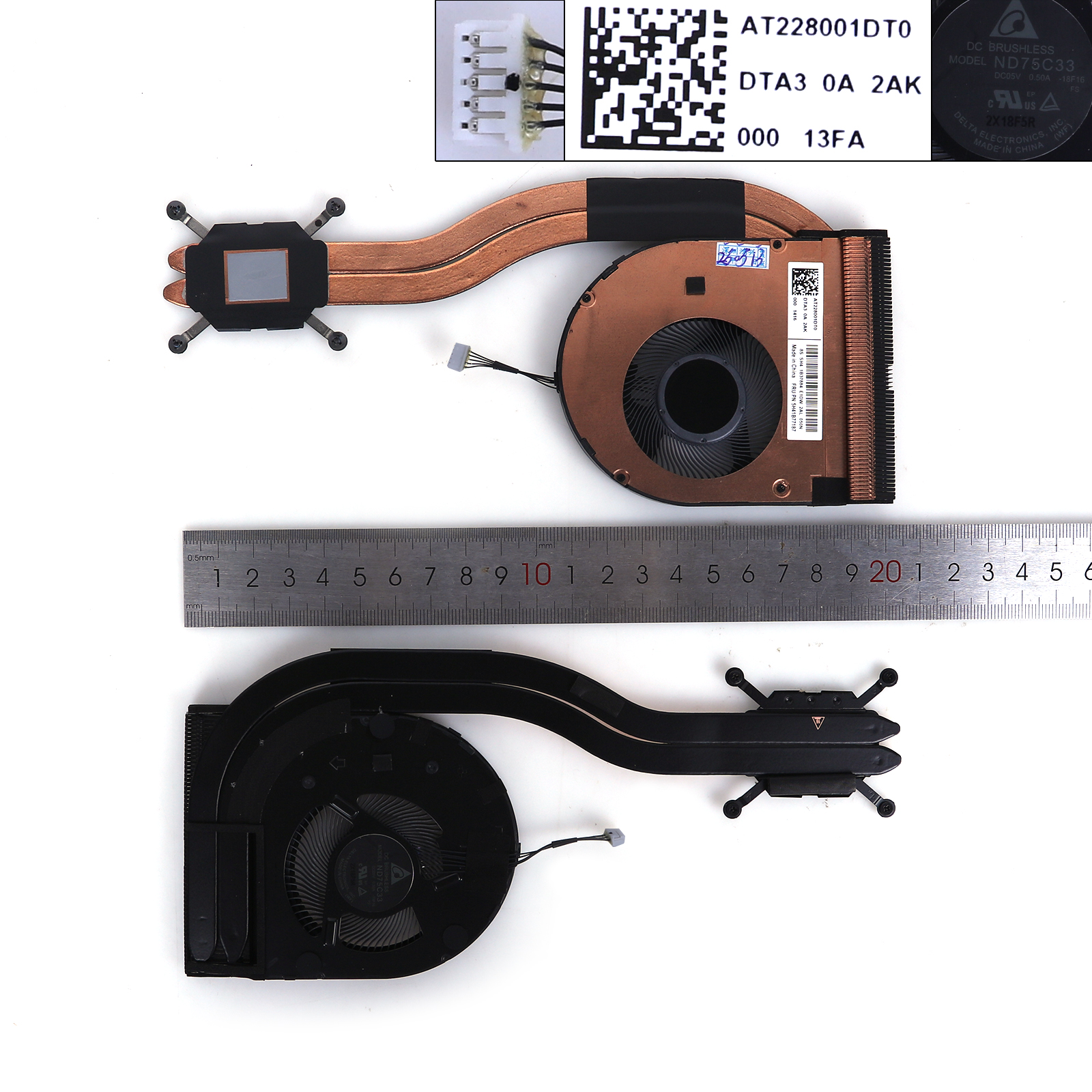 Picture of New Replacement CPU Cooling Fan For LENOVO T14 GEN2 AMD N/A Layout