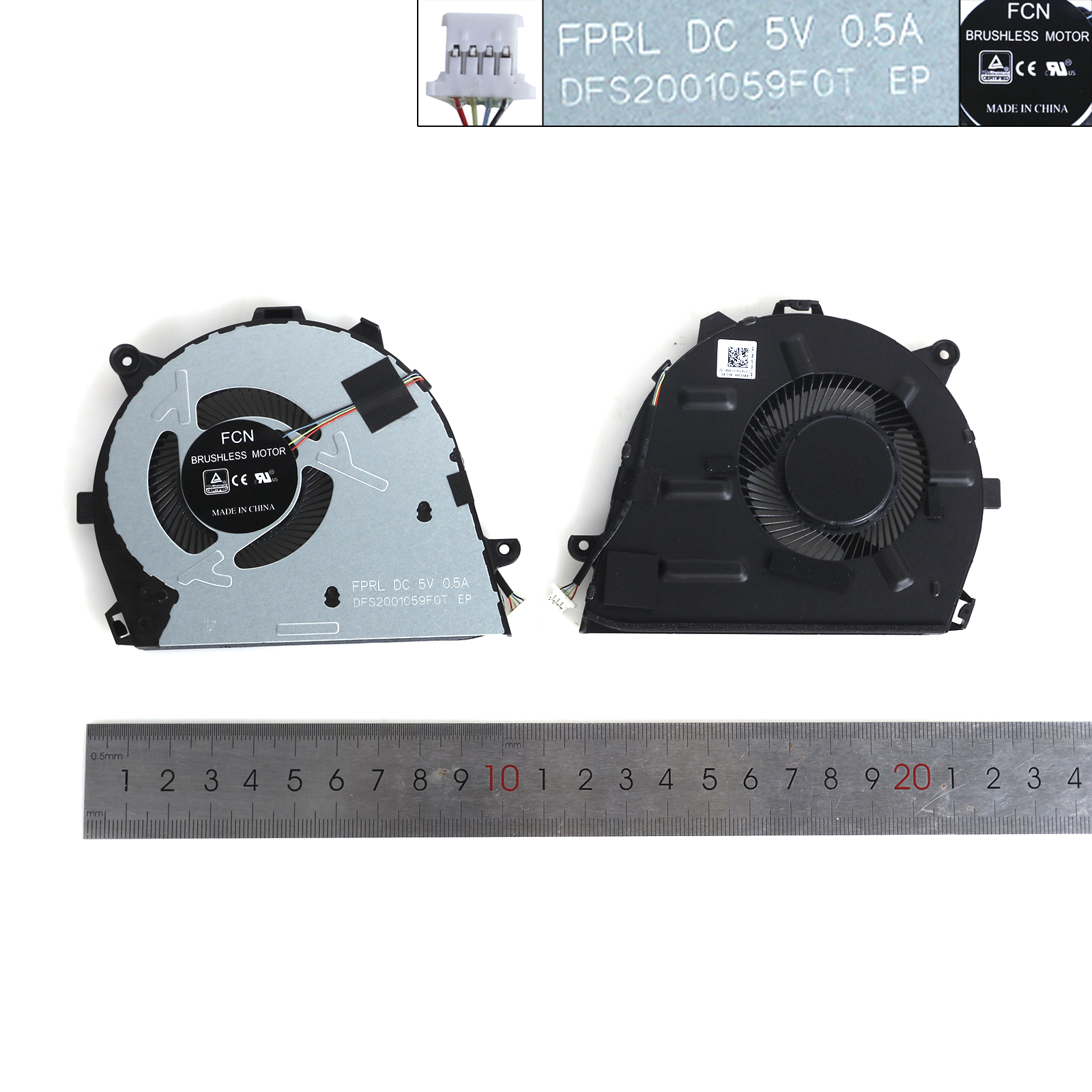 Picture of New Replacement CPU Cooling Fan For LENOVO IDEAPAD 5-14IIL05 AIR-14ARE 2020 2021 IAL7 2022 5V0.5A DFS2001059F0T Layout