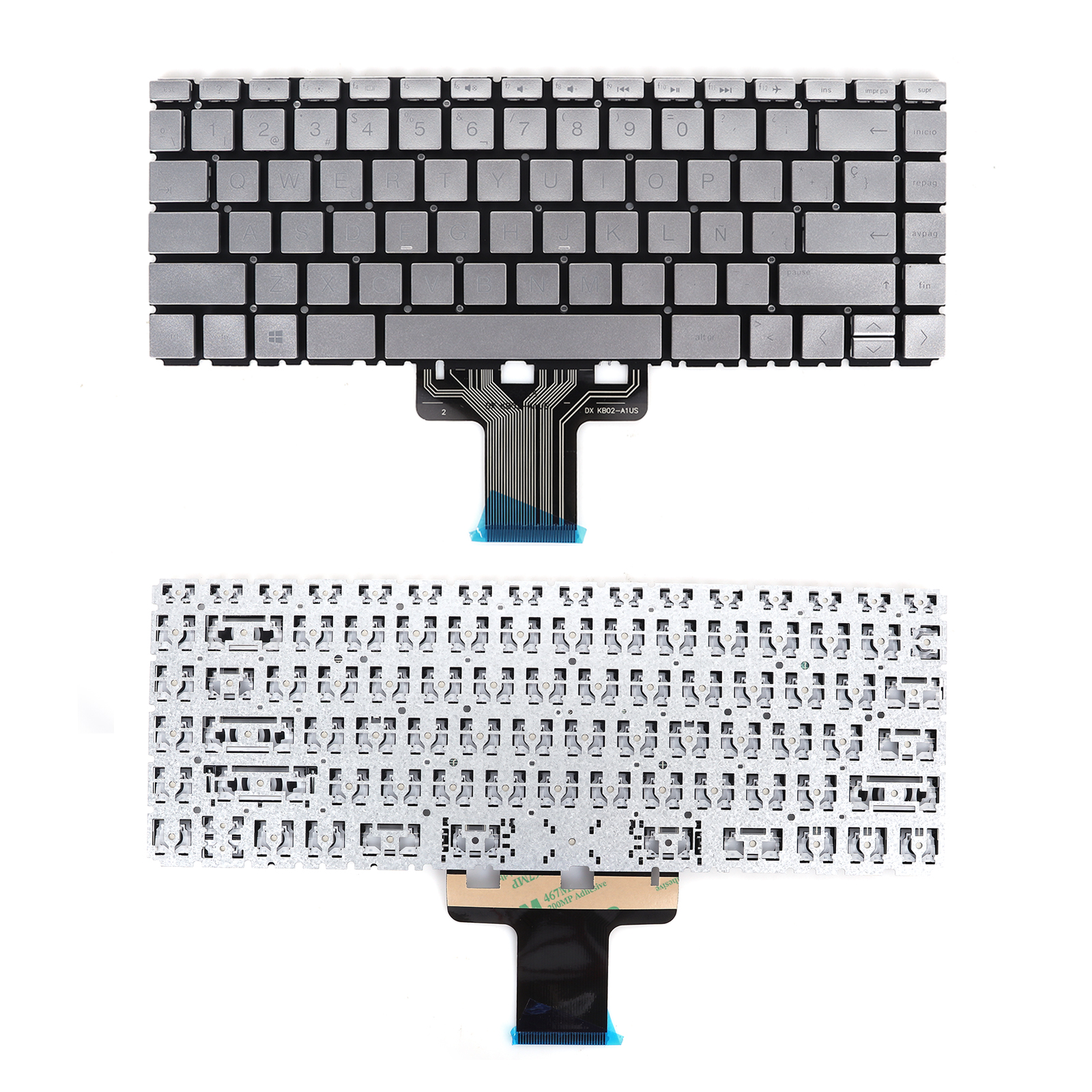 Picture of New Replacement Laptop Keyboard For HP 14-DA 14-BD 14-CC 14-CD 14m-cd 14-CE 14-CF 14-CK 14-CM Silver (Without FRAME) SP Layout