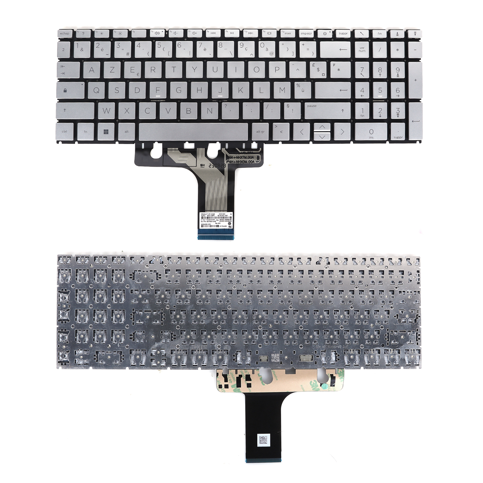 Picture of New Replacement Laptop Keyboard For HP Pavilion X360 15-FD 15-FC 15-EG 15-EH 15S-ER 15-ER 17-CN 17-CP 17S-CU SILVER（Small Enter，Win8） FR Layout