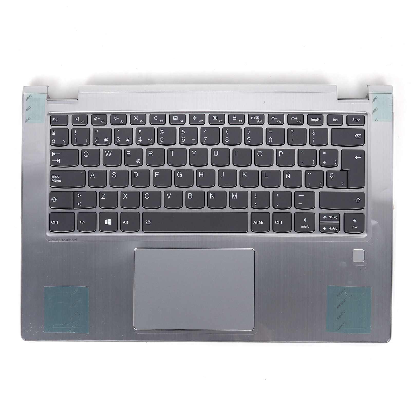 Picture of New Replacement Laptop Cover For LENOVO Silver C shell with touchpad SP with backlit keyboard Yoga 530-14IKB