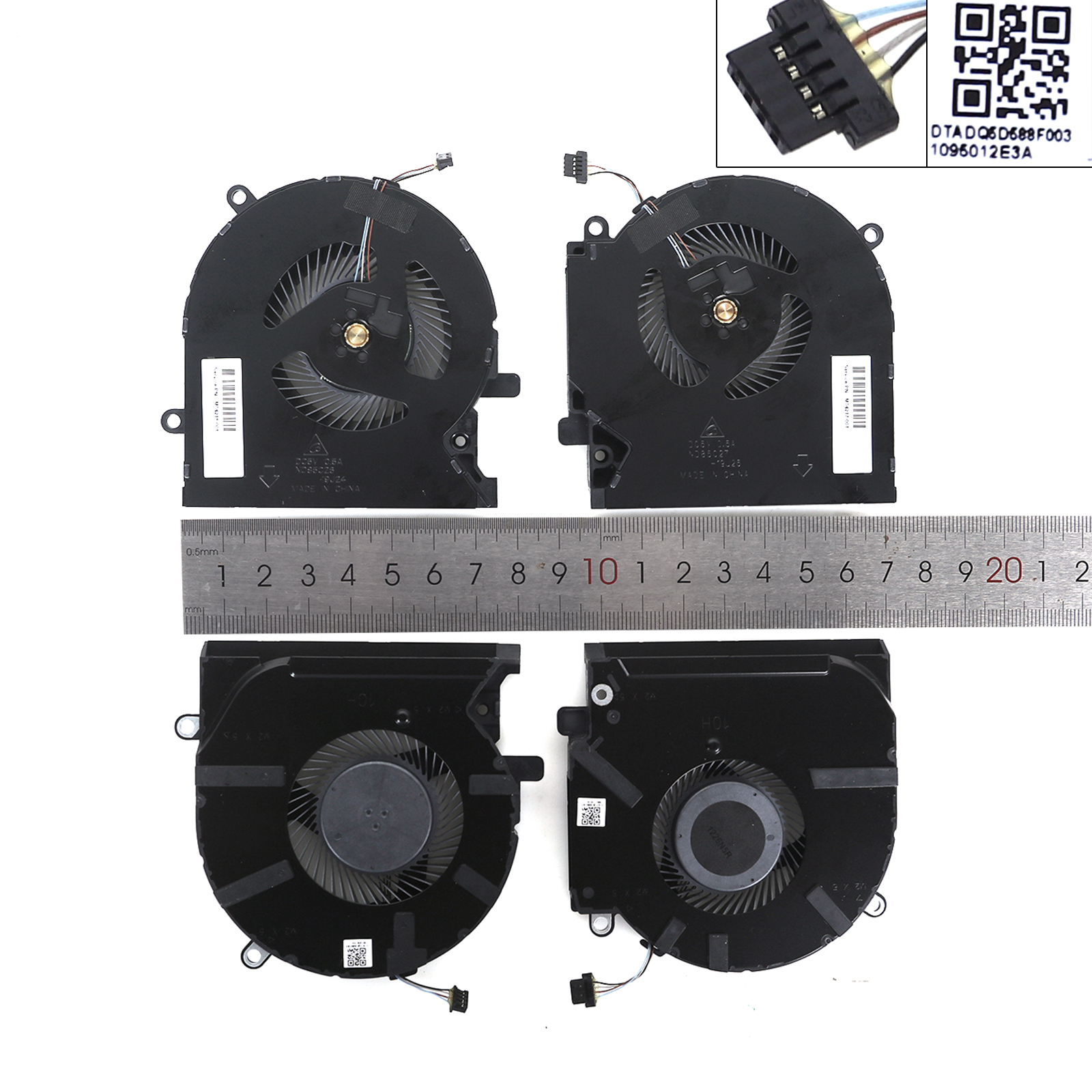 Picture of New Replacement CPU Cooling Fan For HP ORG Shadowbook 6 15-EK EN TPN-Q236 Q238 Fan 1 pair 5V N/A Layout