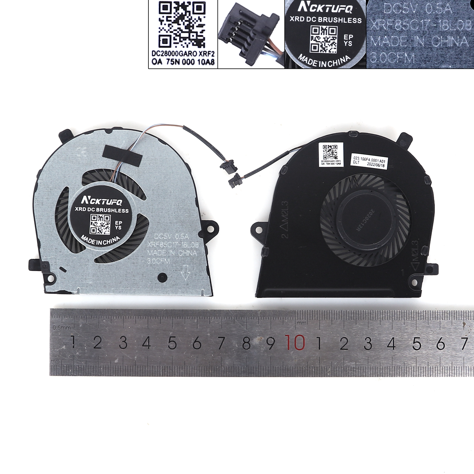 Picture of New Replacement CPU Cooling Fan For DELL Vostro 5390 5391 P114G 3301 COPY N/A Layout