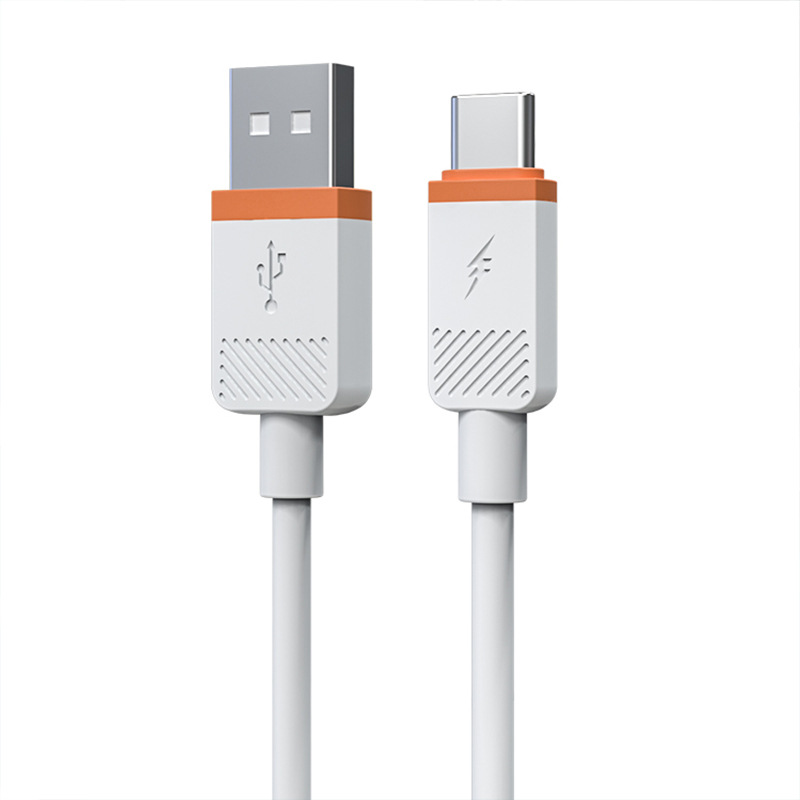 Picture of USB-A to Type-C data cable 3A/2A super fast charging fully compatible universal charging cable PVC 1-meter dual color