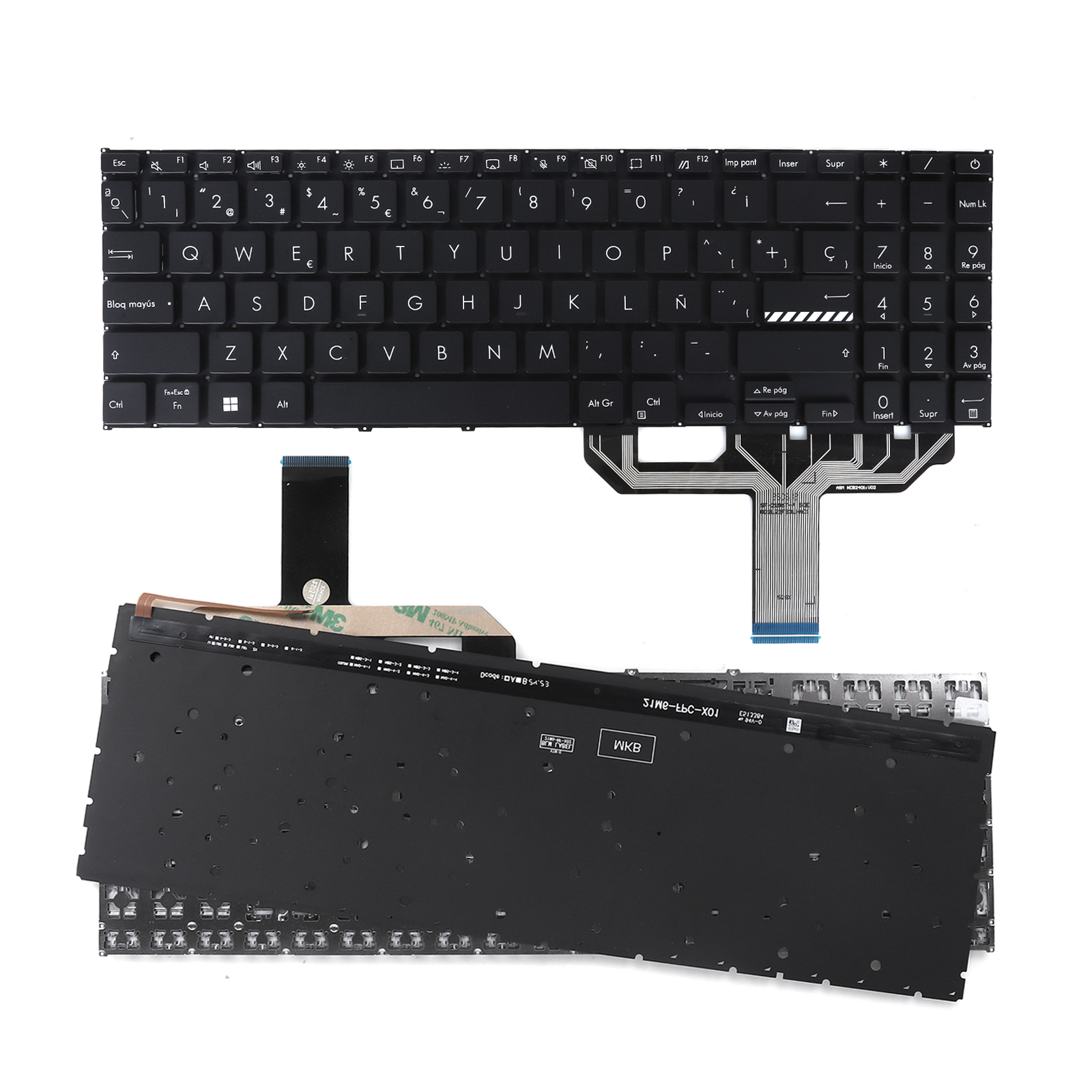 Picture of New Replacement Laptop Keyboard For ASUS X1502 X1603Z M1503Q M1603Q X1605V M1502 X1503 BLACK（Backlit，Win8） SP Layout