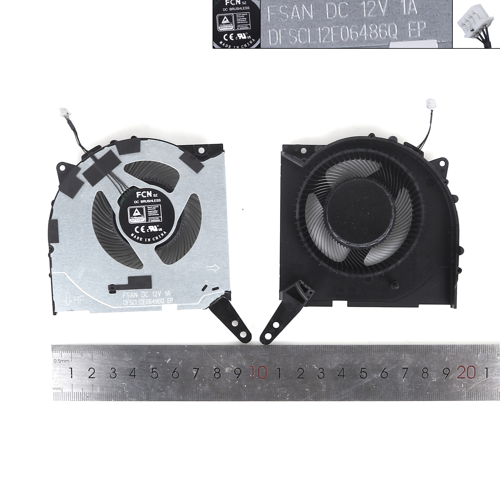 Picture of New Replacement CPU Cooling Fan For Lenovo Legion Y7000P R7000P R7000 2022 ARH7 IAH7 12V（ORG） N/A Layout