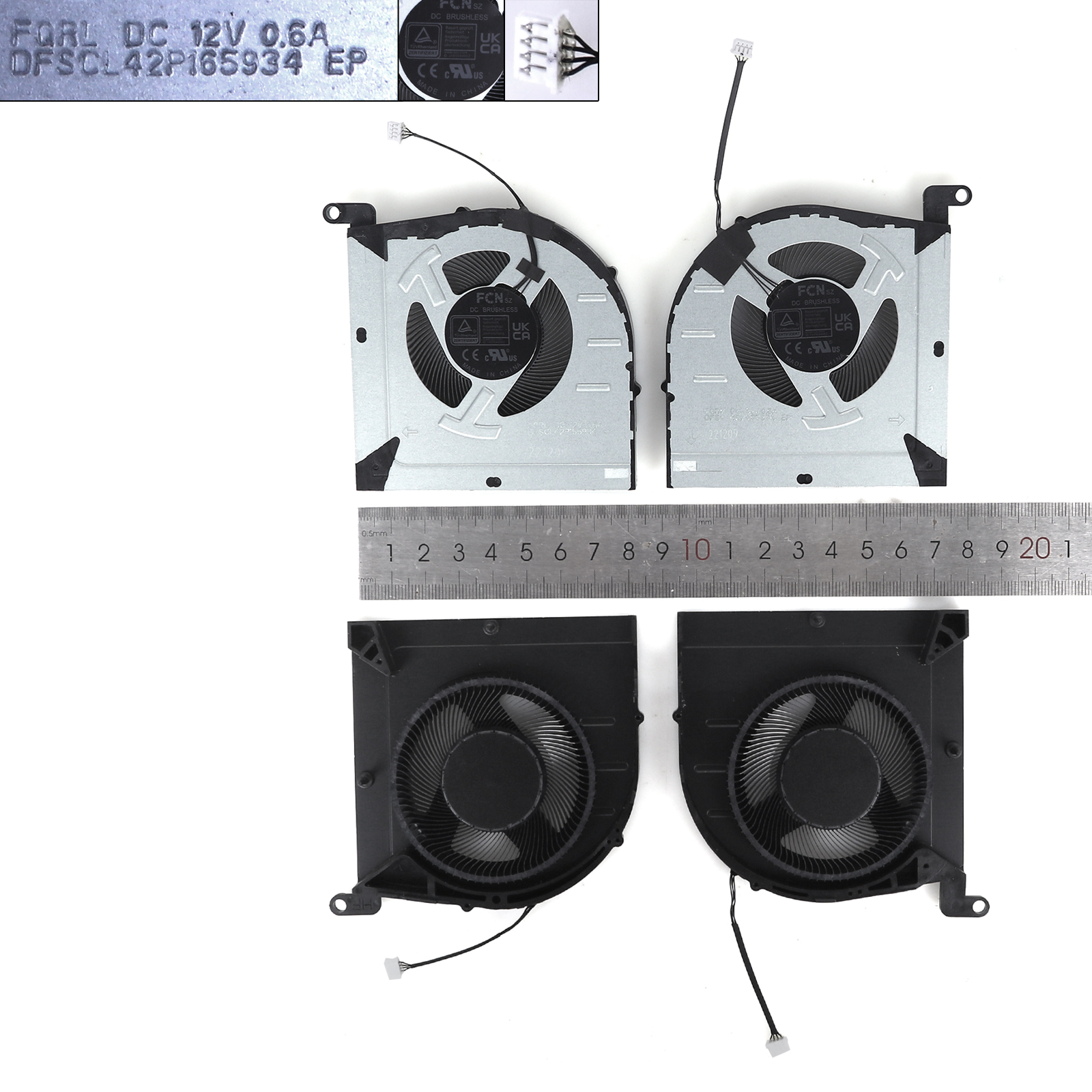 Picture of New Replacement CPU Cooling Fan For Lenovo LOQ 15IRH8 GeekPro G5000 IRH8 12V（CPU+GPU，ORG） N/A Layout