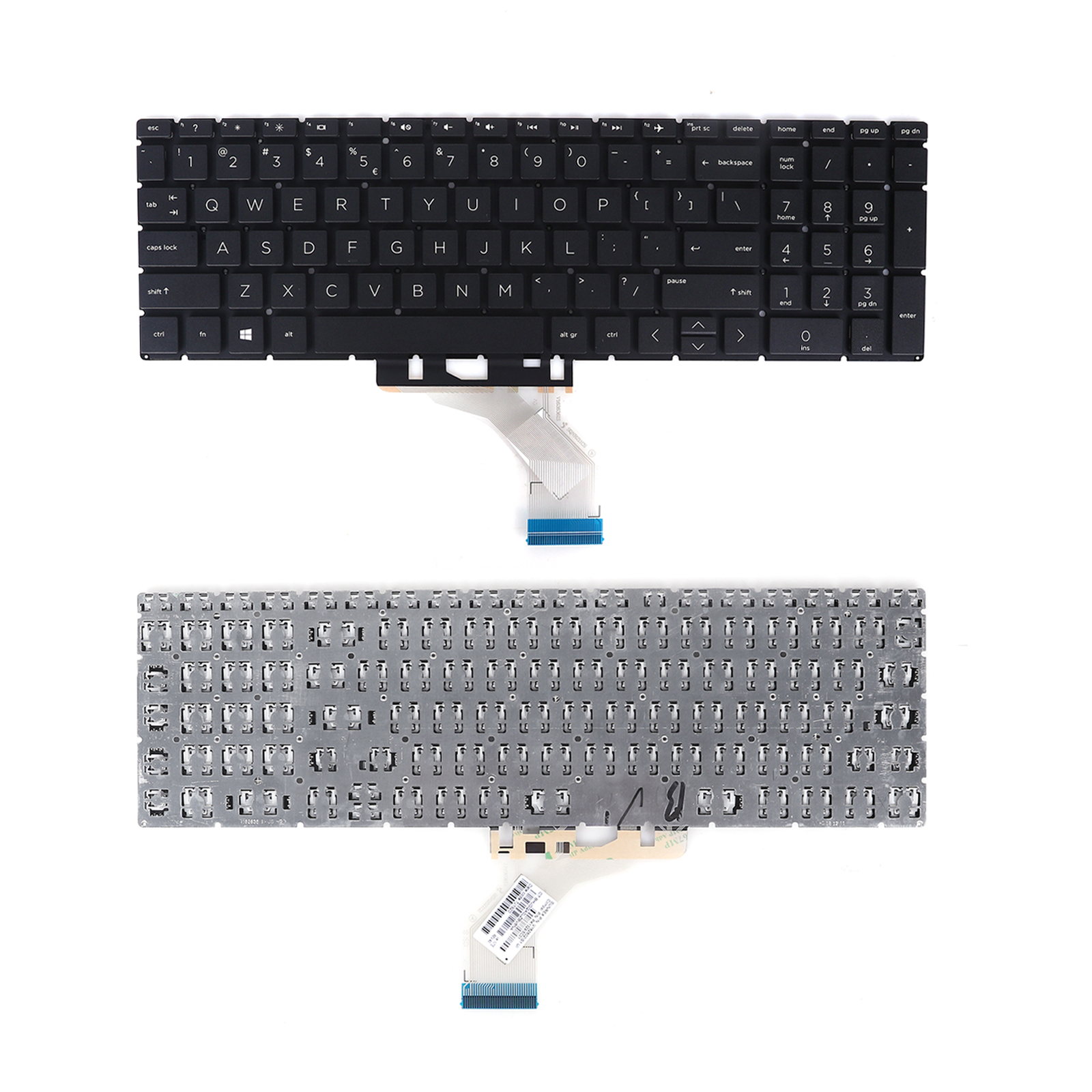 Picture of Laptop US keyboard forHP 15-DA 15-DR 15-DK 15-DB 15-DX 15-CX 250 G7 255 G7 BLACK（Without FRAME，Win8）