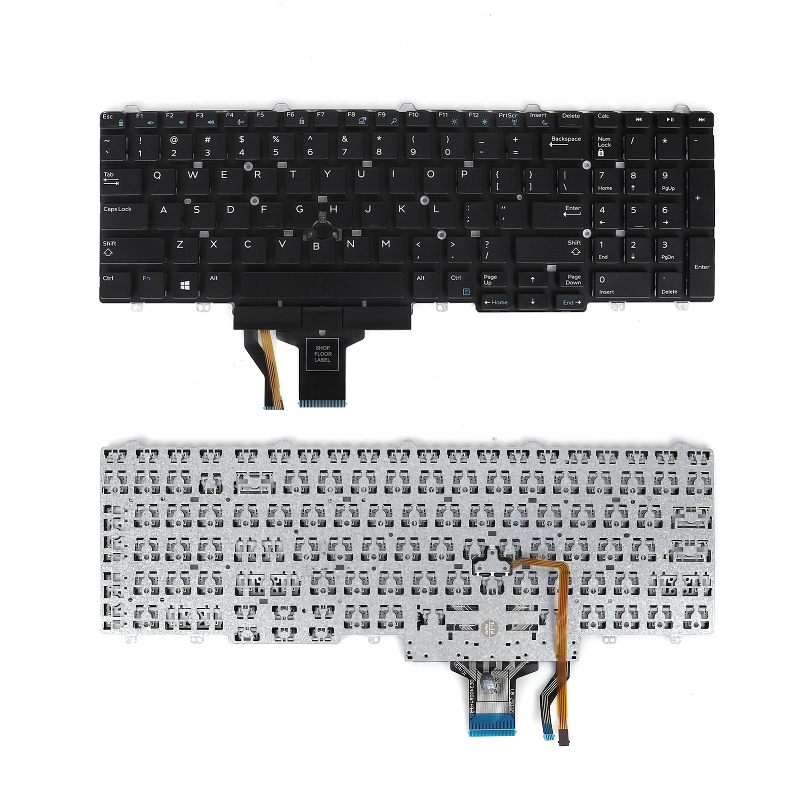 Picture of New Replacement Laptop Keyboard For Dell Latitude E5550 E5570 E5580 P37F P48F P60F BLACK（With Point，OEM，Win8） US Layout
