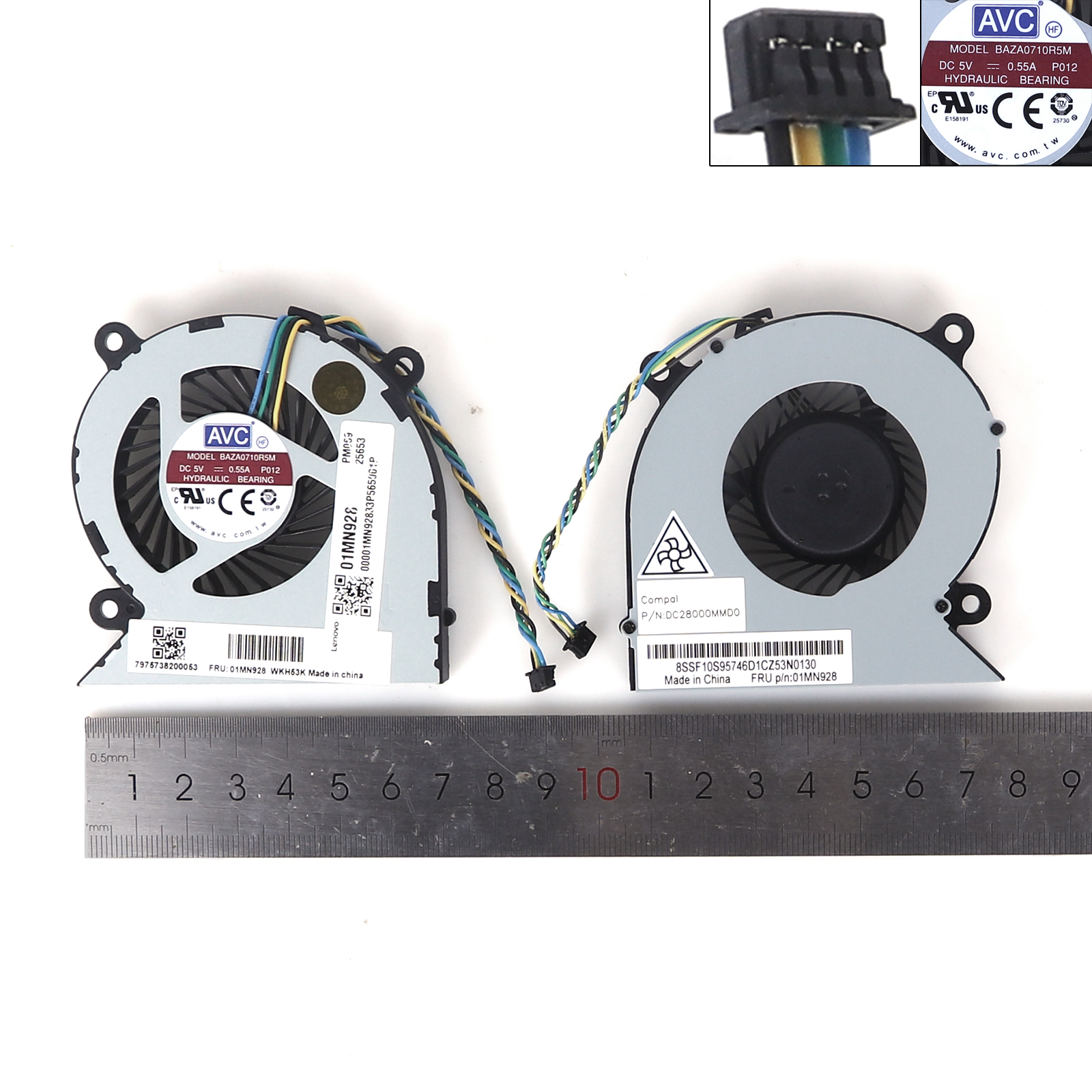 Picture of New Replacement CPU Cooling Fan For Lenovo CPU A340 A340-24igm 24IWL A340-22igm A340-22IWL 01MN928 Layout