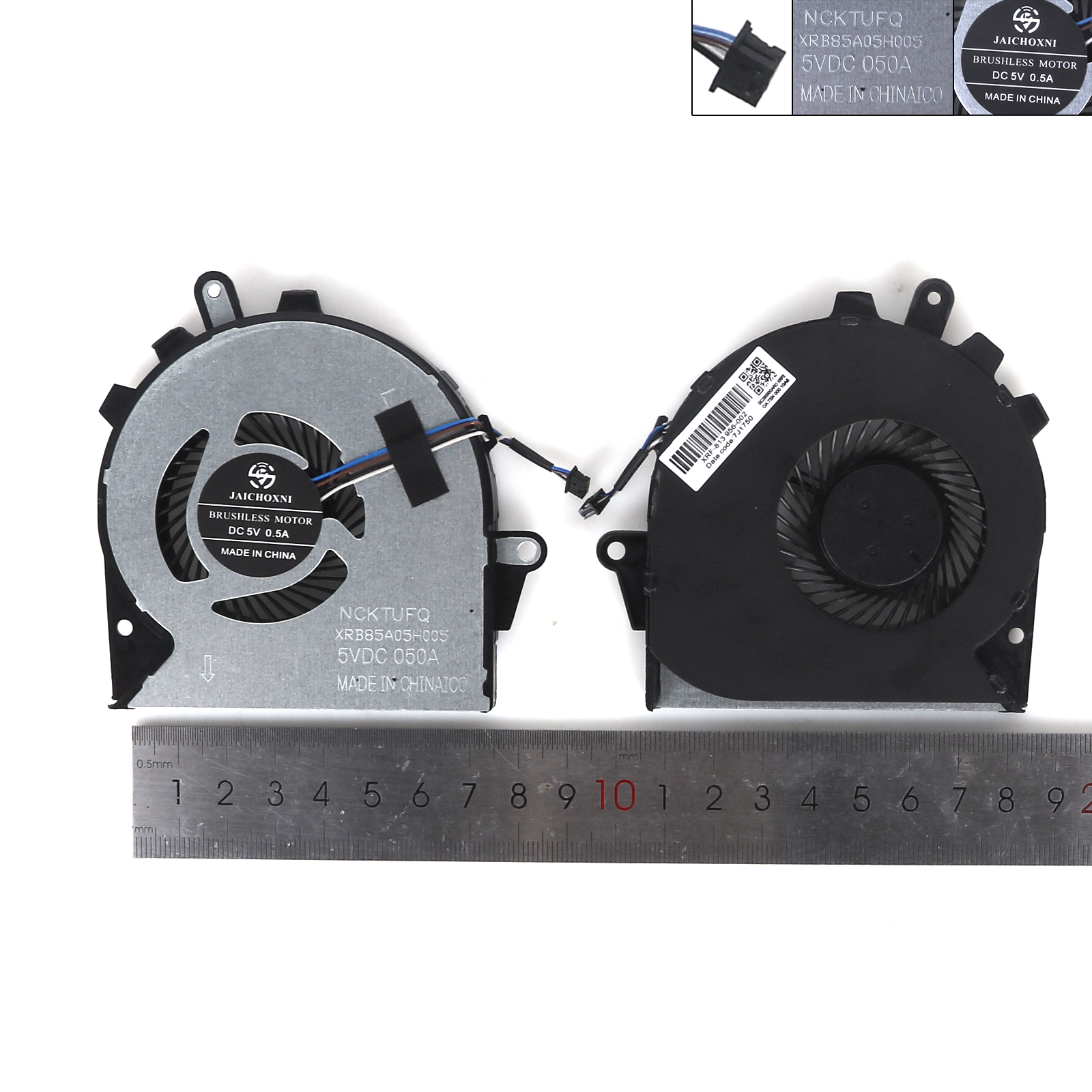 Picture of New Replacement CPU Cooling Fan For HP OMEN 15-CE 15-CE000 15-CE010CA 15-CE020CA 15-CE030CA 15-CE051NR 17-AN GPU(High copy) 929455-001, NFB74A05H-001, FSFA17M, TPN-Q194, 929456-001 Layout