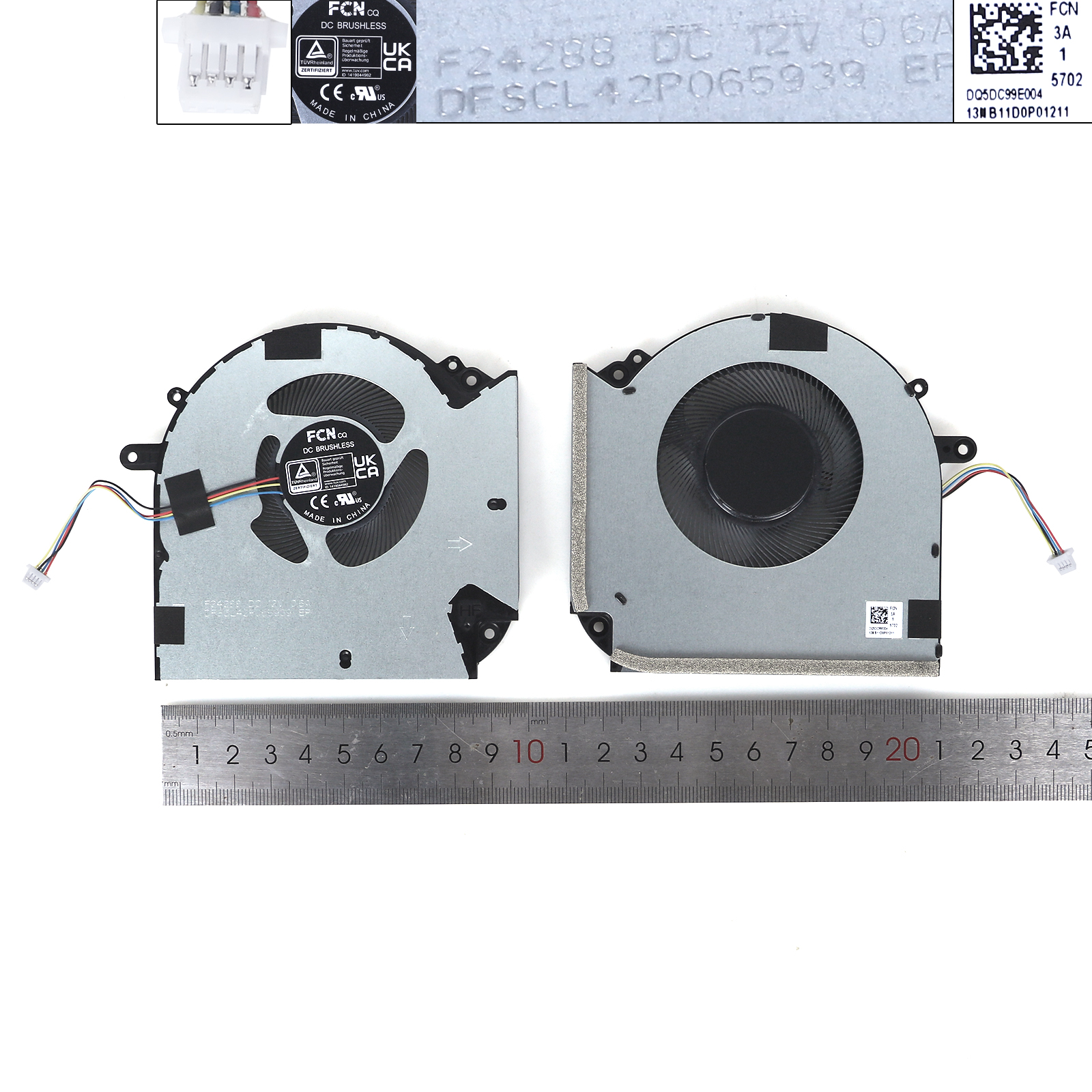 Picture of New Replacement CPU Cooling Fan For ASUS Vivobook 16x K3605z G97N12ms1MZ-57T11(ORG) N/A Layout