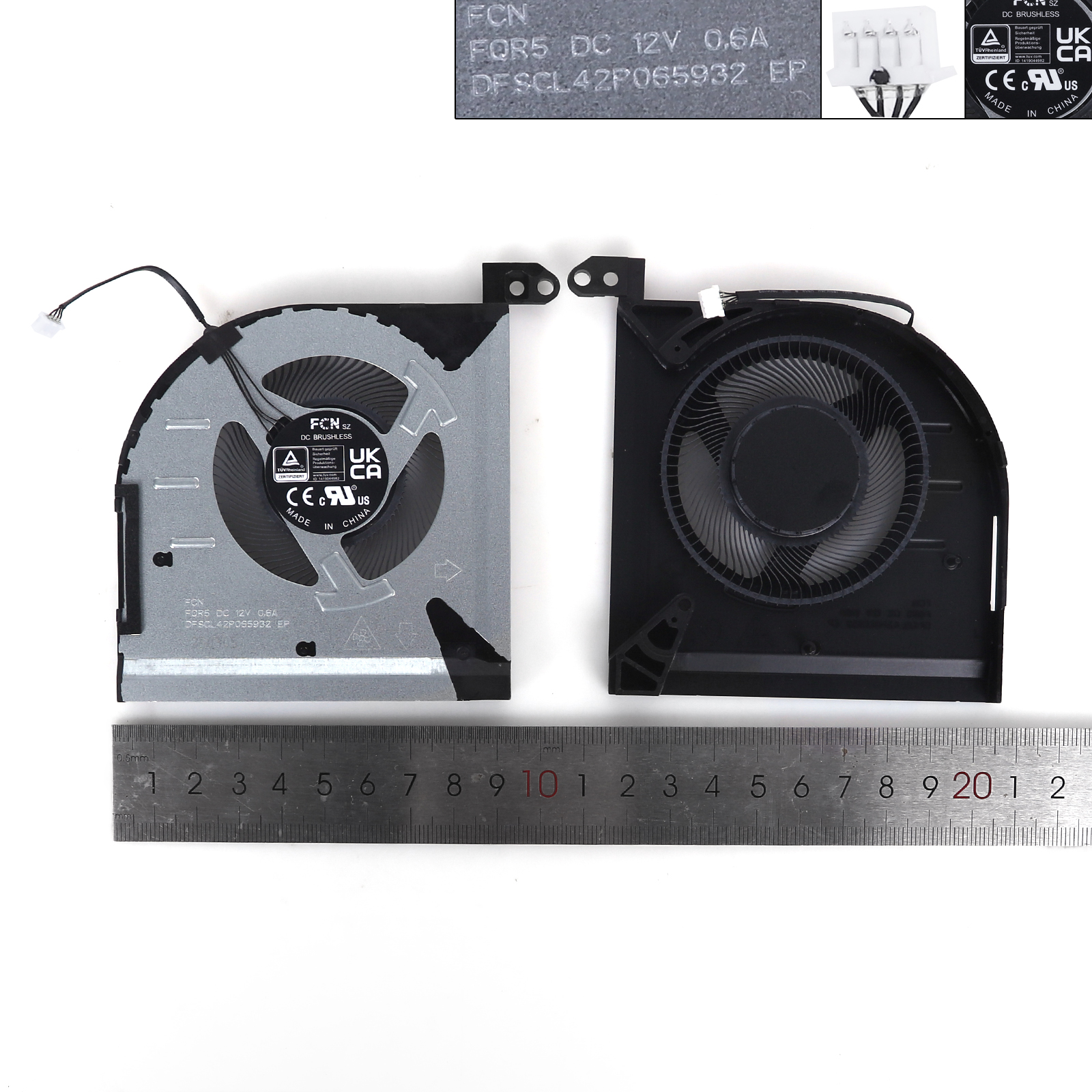 Picture of New Replacement CPU Cooling Fan For Lenovo Legion S7 16APH8 16IRH8 （GPU,ORG） N/A Layout