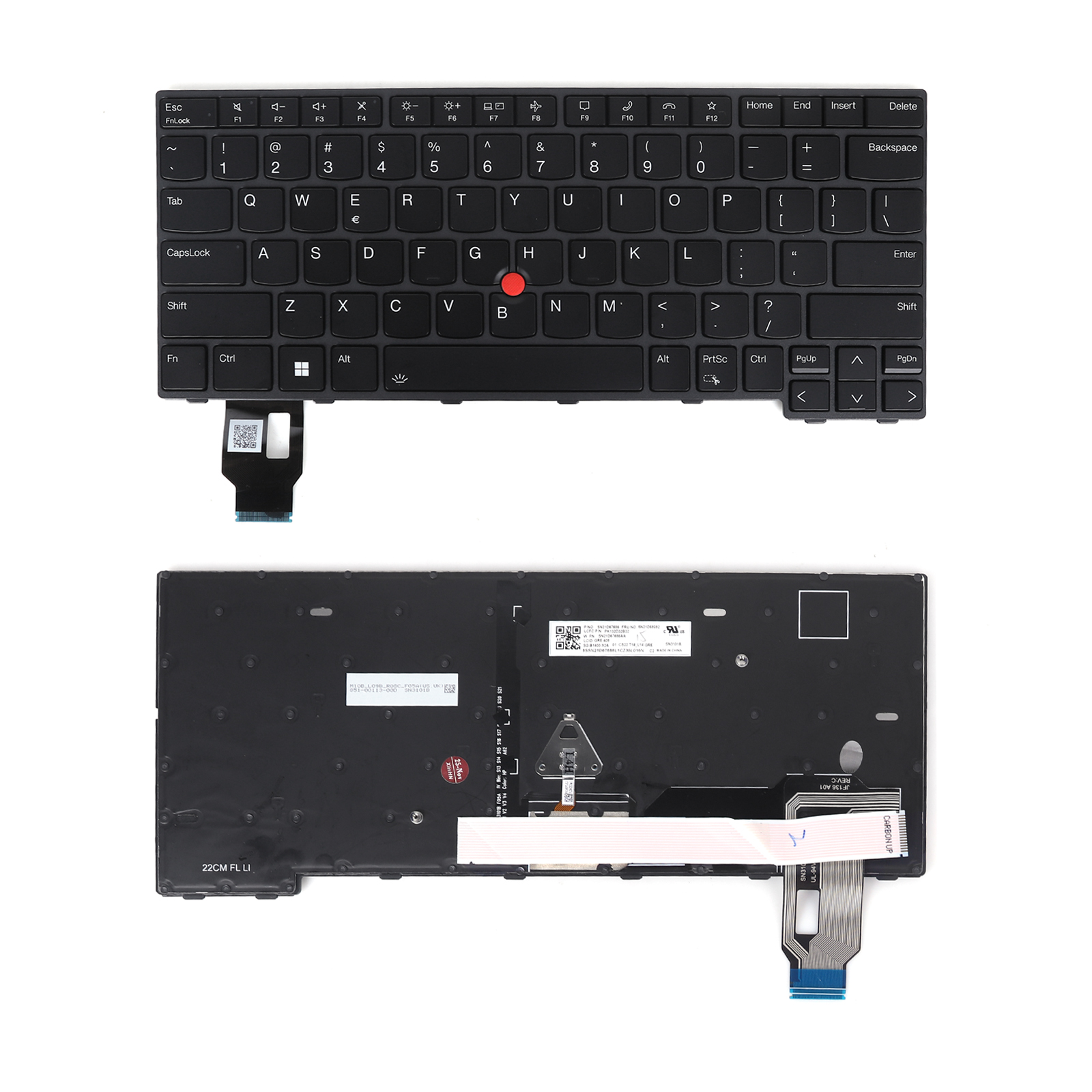 Picture of New Replacement Laptop Keyboard For Lenovo Thinkpad T14 L14 P14S GEN3 GEN4 BLACK FRAME BLACK（Backlit，With Point，Win8） US Layout
