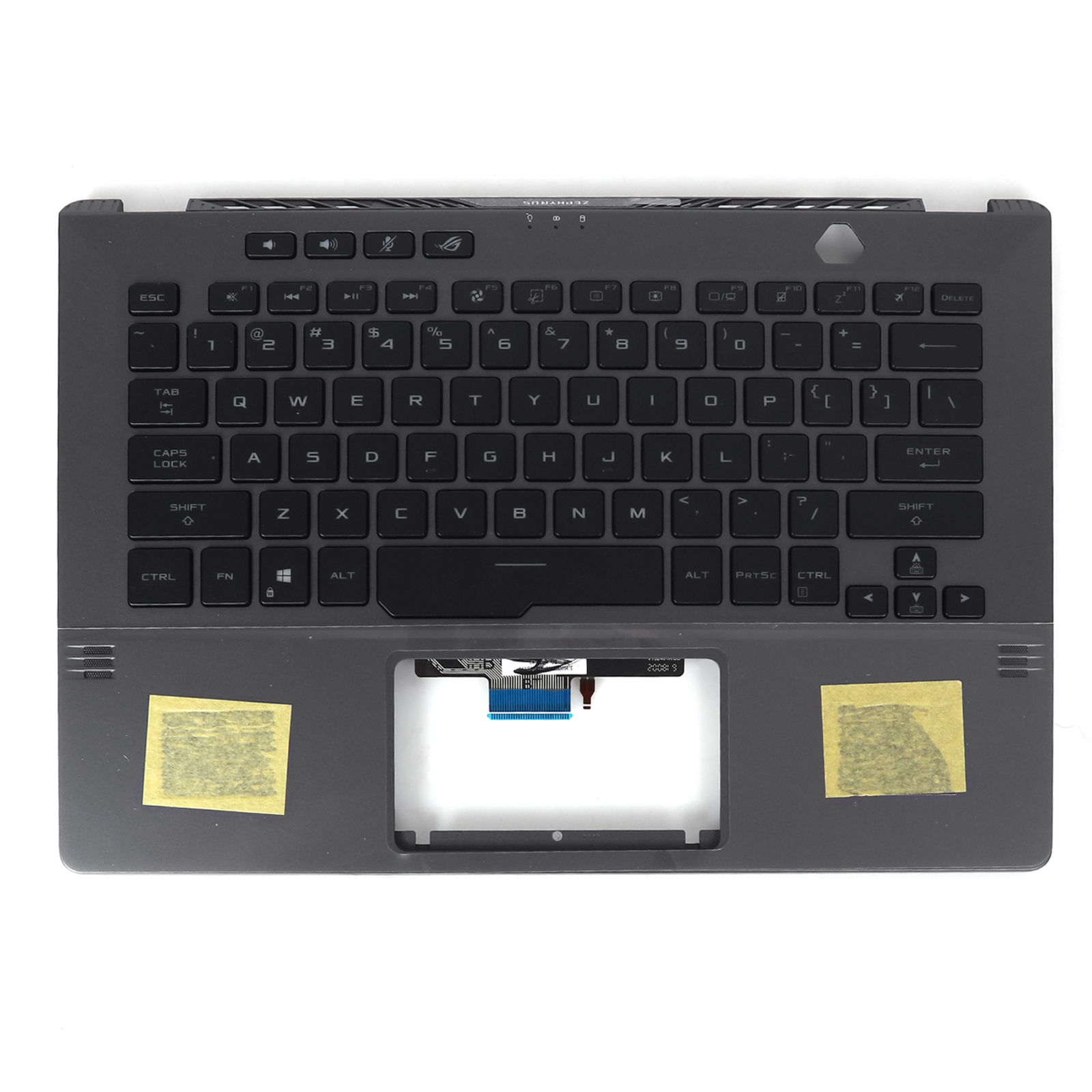 Picture of New Replacement Laptop Cover For ASUS ROG Zephyrus GA401 GA401I GA401U Laptop Palmrest Upper Cover Case And US Keyboard Backlight Gery