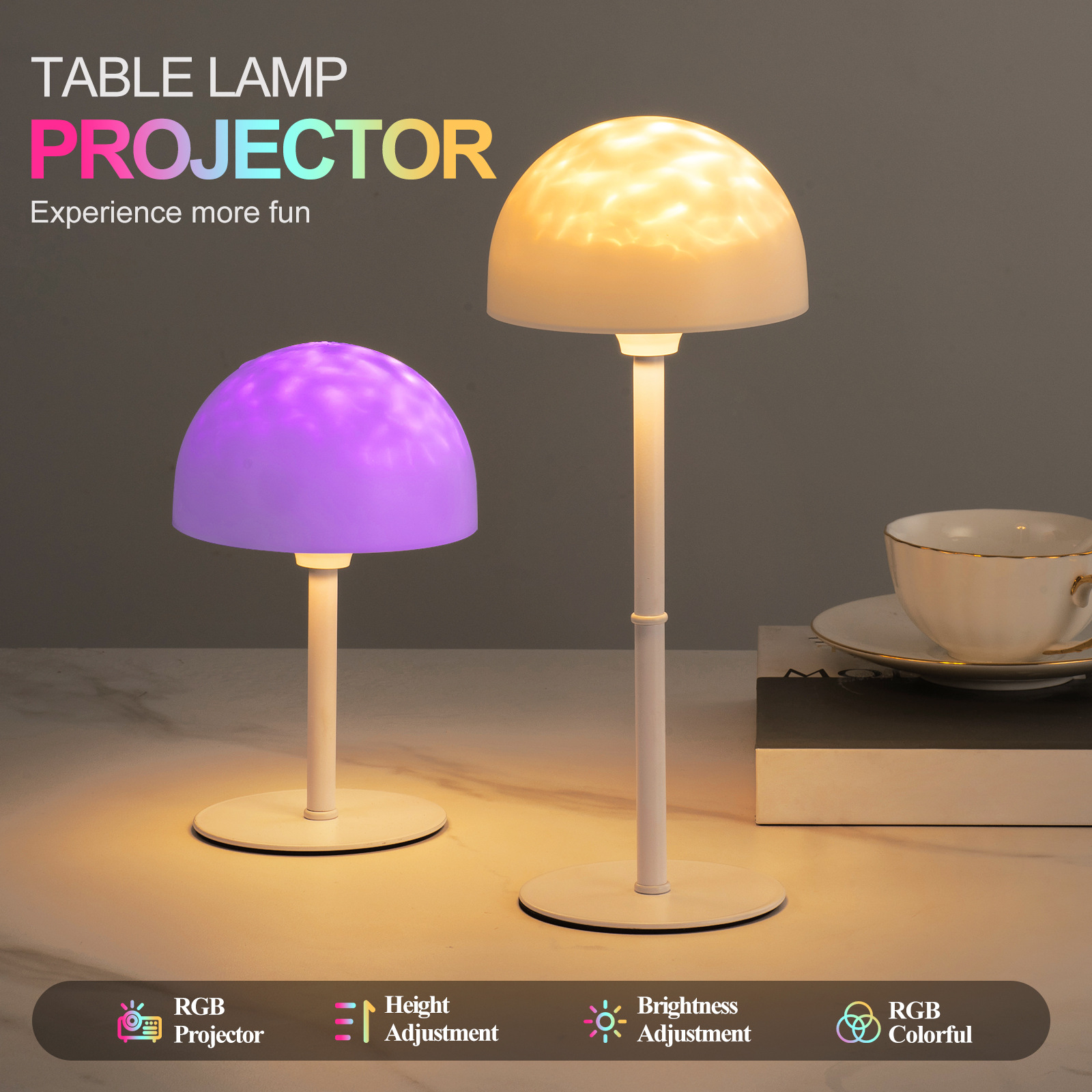 Internet celebrity creative decoration bedside lamp LED atmosphere small night light dormitory bed desktop remote control charging model