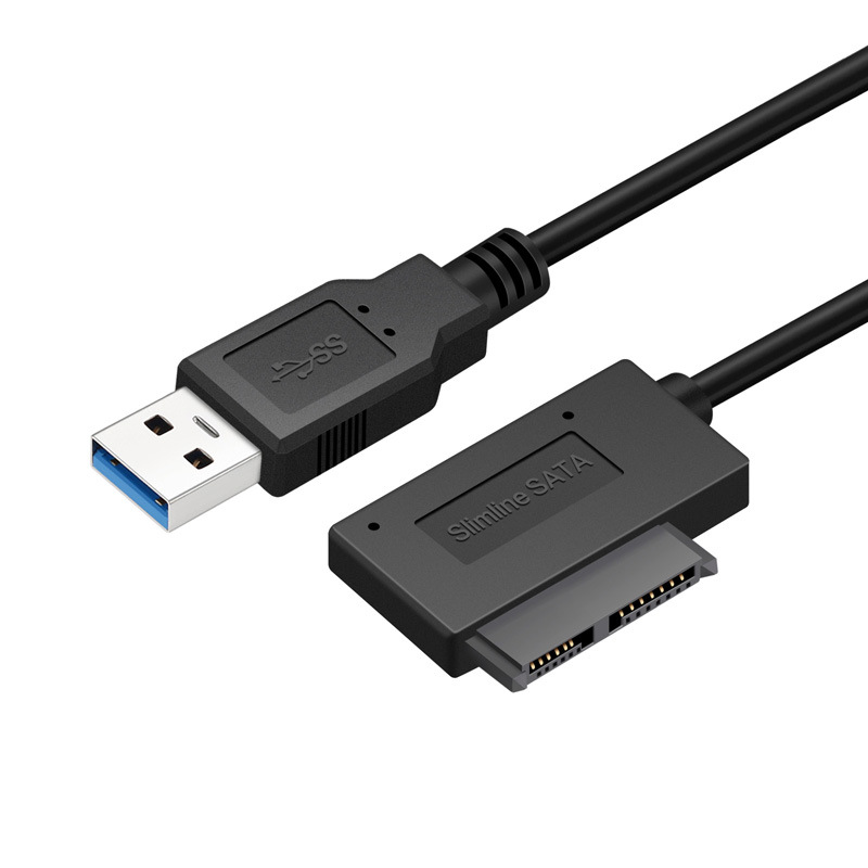Picture of Slimline SATA adapter USB3.0 Easy Drive cable SATA7+ 6-pin optical drive supports burning 40cm. It is only applicable to SATA7+ 6-pin optical drives and does not support other interface optical drives