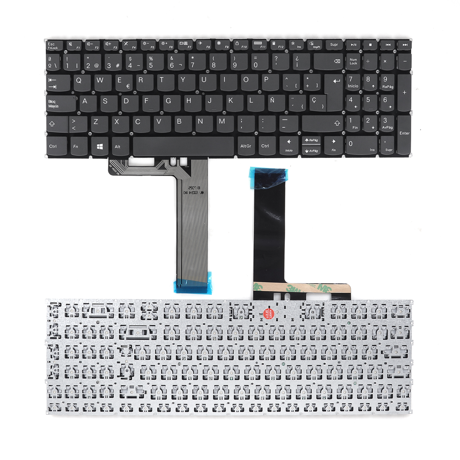 Picture of New Replacement Laptop Keyboard For Lenovo ideapad 3-15ABA7 3-15IAU7 3- 17ABA7 3-17IAU7 Gray( Win8 ) SP Layout