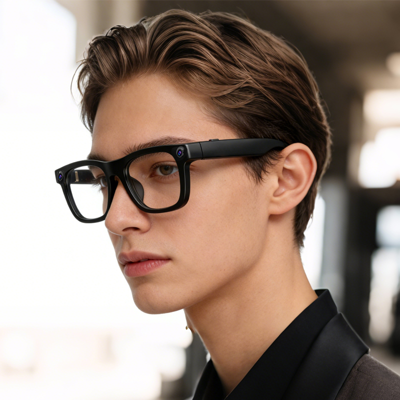 Picture of Multifunctional AI Smart Eyeglasses with 1300W HD Shooting Camera Bluetooth Audio Call ChatGPT Intelligent Real Time Translation Clear Lenses