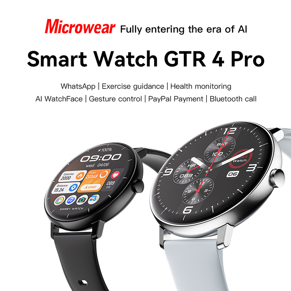 Picture of Pink GTR 4 Pro Smart Watch, 1.43" 360*360 IPS Screen, Menstrual Tracking & Full Health Monitor, Multi-Language Fitness Watch with Bluetooth Call, Wireless Charging Smartwatch for Women