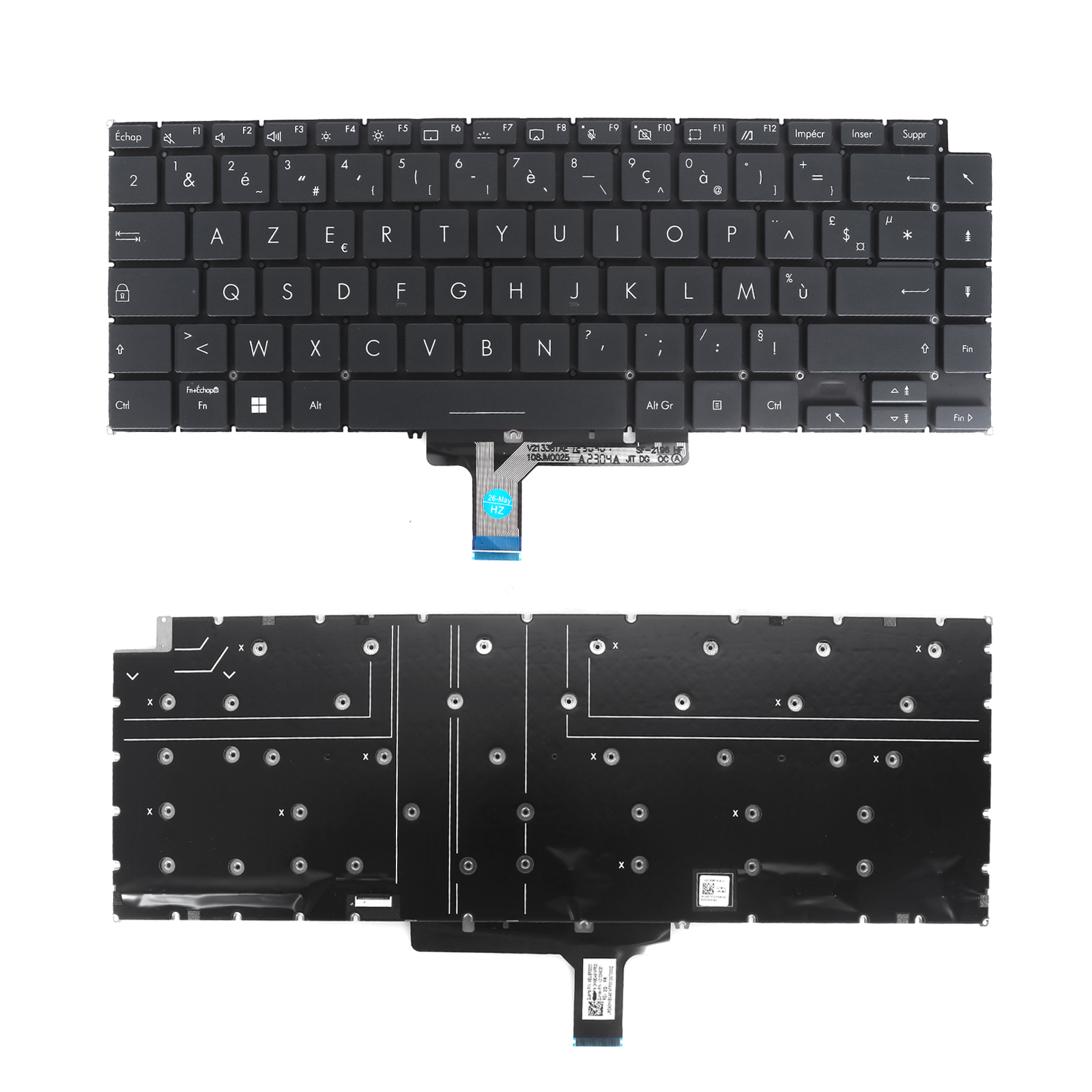 Picture of New Replacement Laptop Keyboard For ASUS UX7602 Black RGB Backlit ,Without FRAME FR Layout