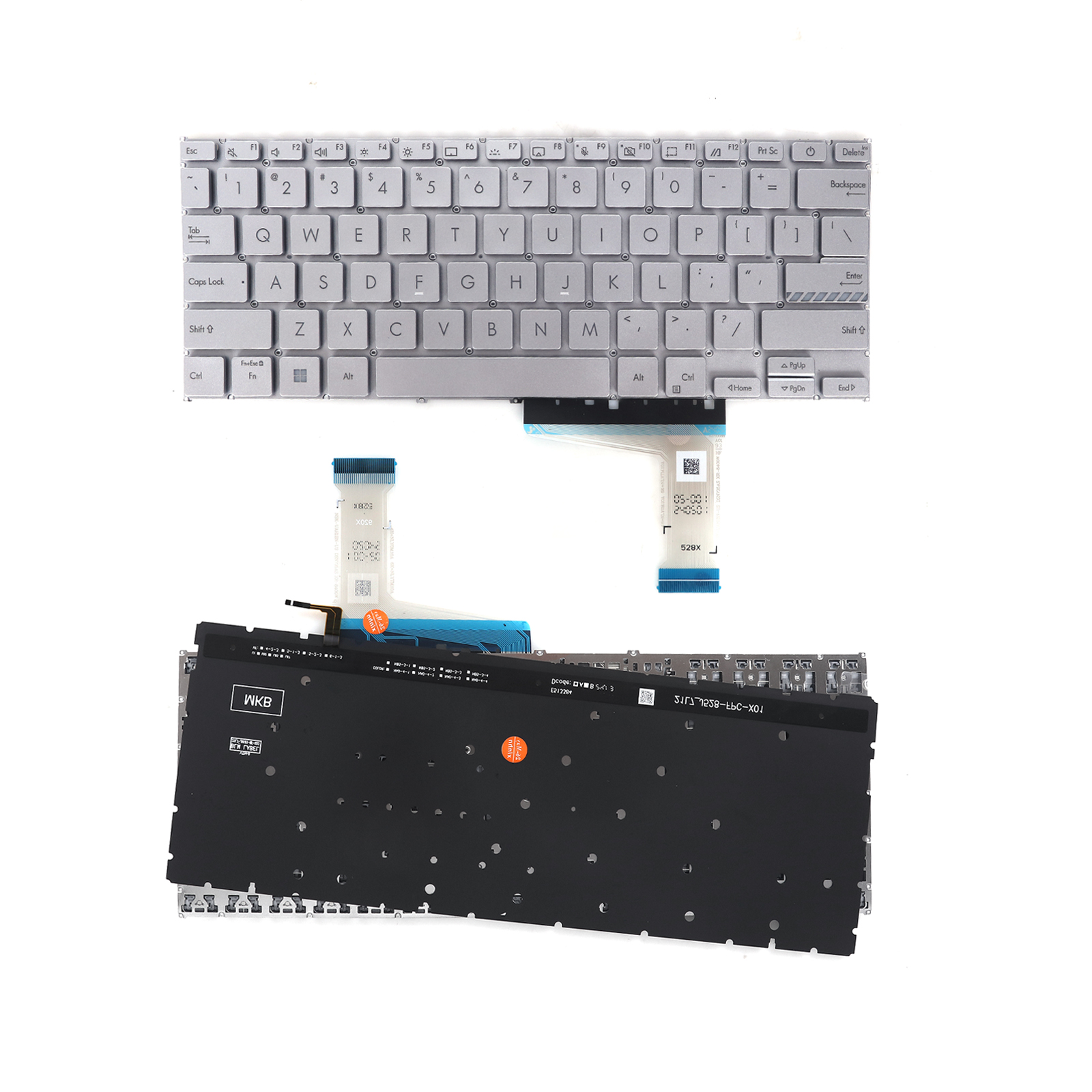 Picture of New Replacement Laptop Keyboard For ASUS VivoBook 14 X1402 X1402ZA Silver With Backlit US Layout