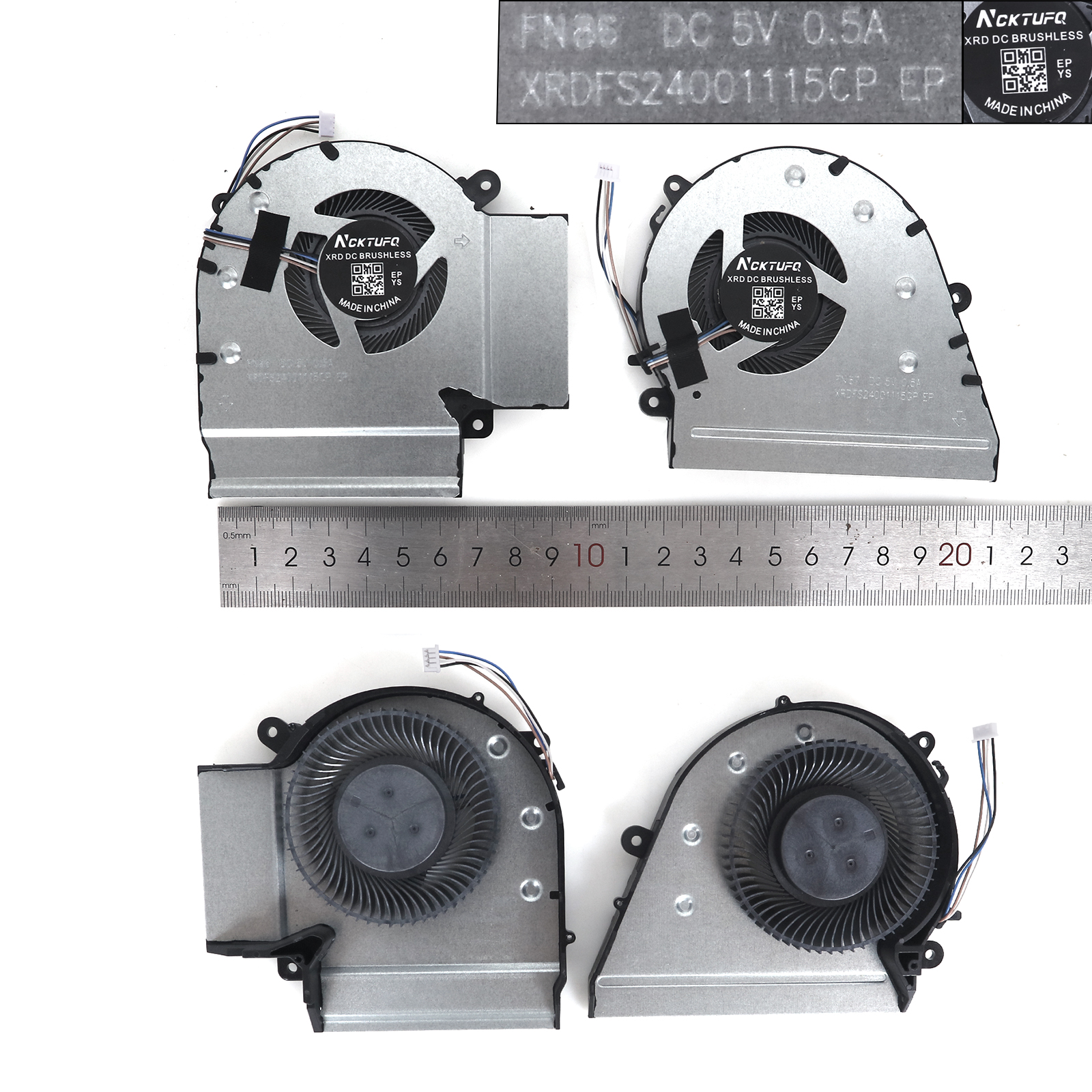 Picture of New Replacement CPU Cooling Fan For Shenzhou Thor dino-X5 X6 X7 X8 911 DINO G8000 (L+R,High copy） N/A Layout