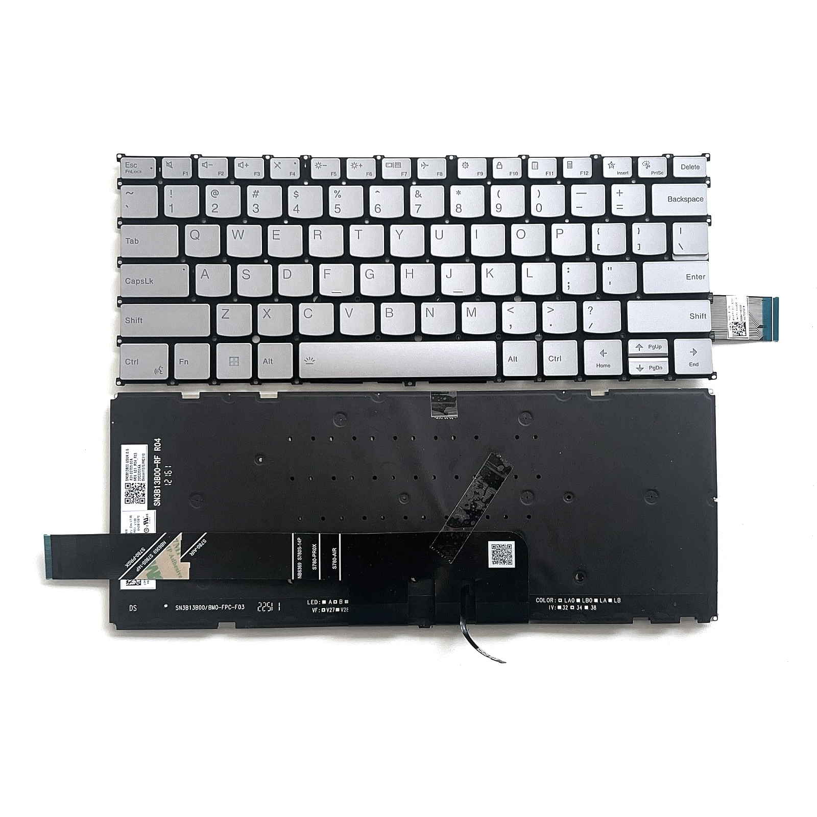 Picture of New Replacement Laptop Keyboard For LENOVO YOGA PRO 7 14ARP8 shout button/14AHP9/14IRP8 SILVER Backlit US Layout