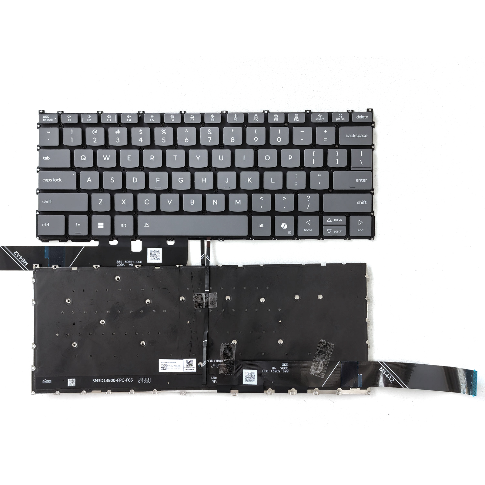 Picture of New Replacement Laptop Keyboard For LENOVO Slim3 14irh10 AI key/IdeaPad Slim 5 14IRH10 AHP10 Grey Backlit US Layout