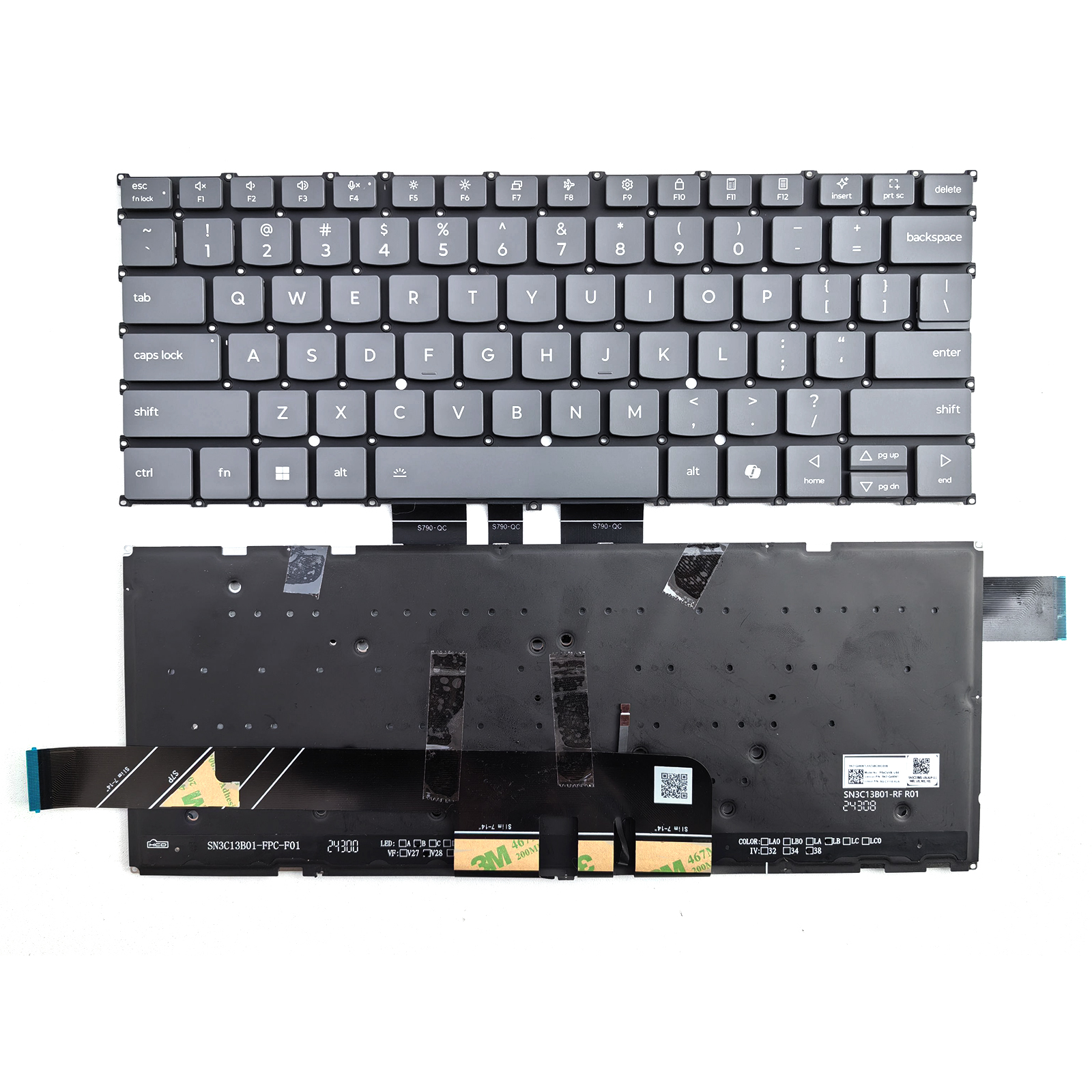 Picture of New Replacement Laptop Keyboard For LENOVO Yoga Slim 7 14AKP10 14ILL10 15IIL9 /AI key/Yoga Pro Grey Backlit US Layout