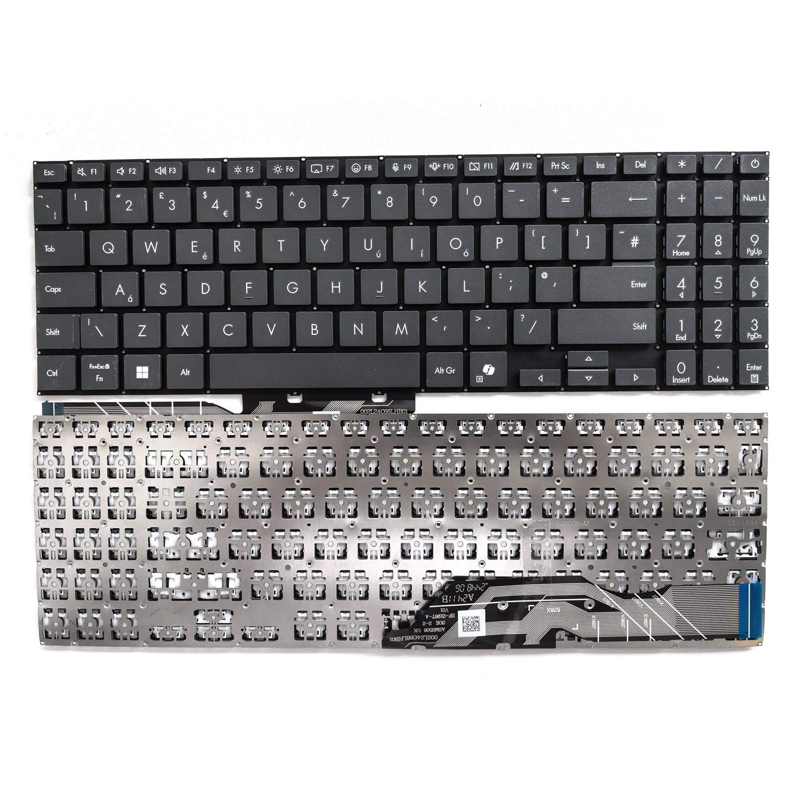 Picture of New Replacement Laptop Keyboard For ASUS X1607/V3607/X1807 VIivobook 16 X1607 AI key press Enter Grey Uk Layout