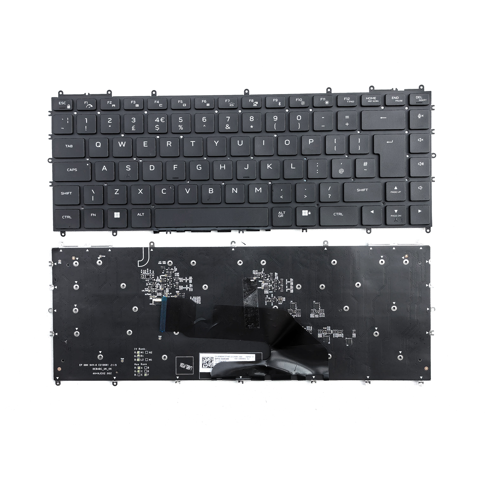 Picture of New Replacement Laptop Keyboard For DELL X15/ALIENWARE X15 R1 R2 RGB colorful backlight BLACK Backlit Uk Layout