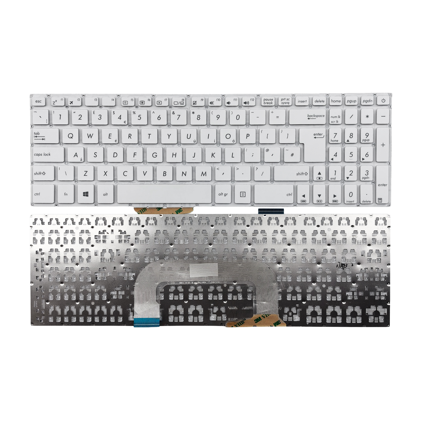 Picture of New Replacement Laptop Keyboard For ASUS X705 WHITE Uk Layout
