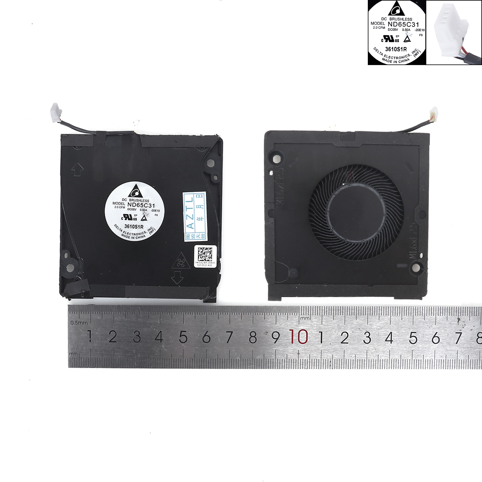 Picture of Laptop fan forNew Replacement CPU Cooling Fan For Original LAPTOP CPU Cooling Fan for DELL Latitude 9420 9430 2-in-1  0VGJW5 Layout