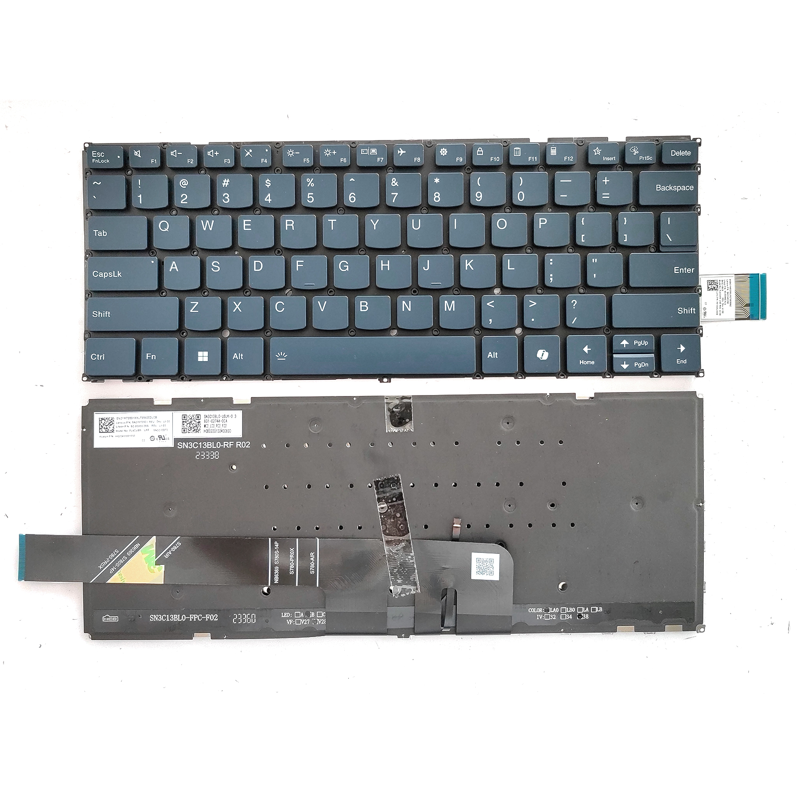 Picture of New Replacement Laptop Keyboard For LENOVO Yoga Pro 7 14ARP8/14AHP9/14IRP8 Dark blue Backlit US Layout