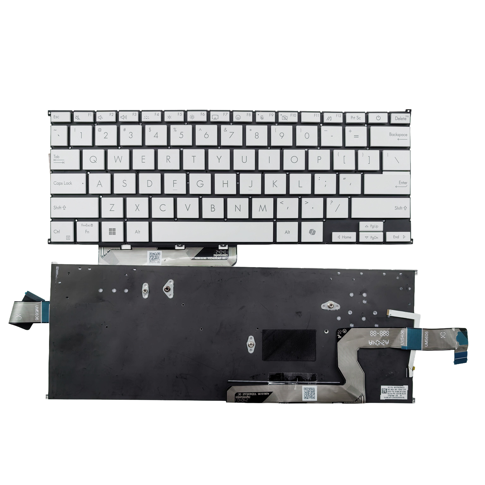 Picture of New Replacement Laptop Keyboard For ASUS UX5606 AI key WHITE Backlit US Layout