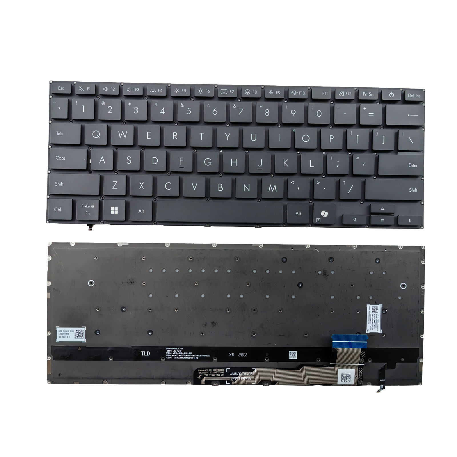Picture of New Replacement Laptop Keyboard For ASUS UX3407 AI key BLACK Backlit US Layout