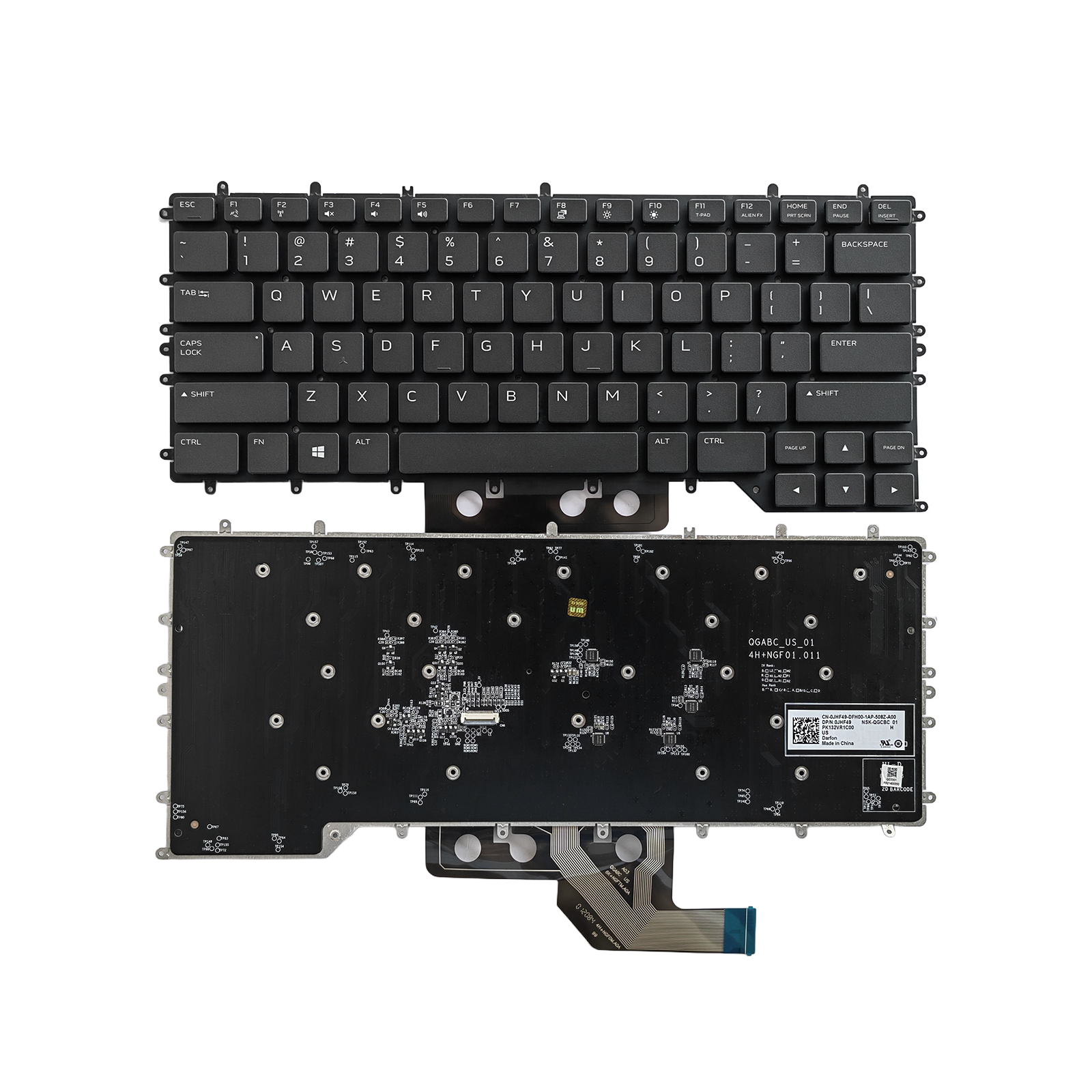 Picture of New Replacement Laptop Keyboard For DELL M15R2 RGB colorful backlight BLACK Backlit US Layout