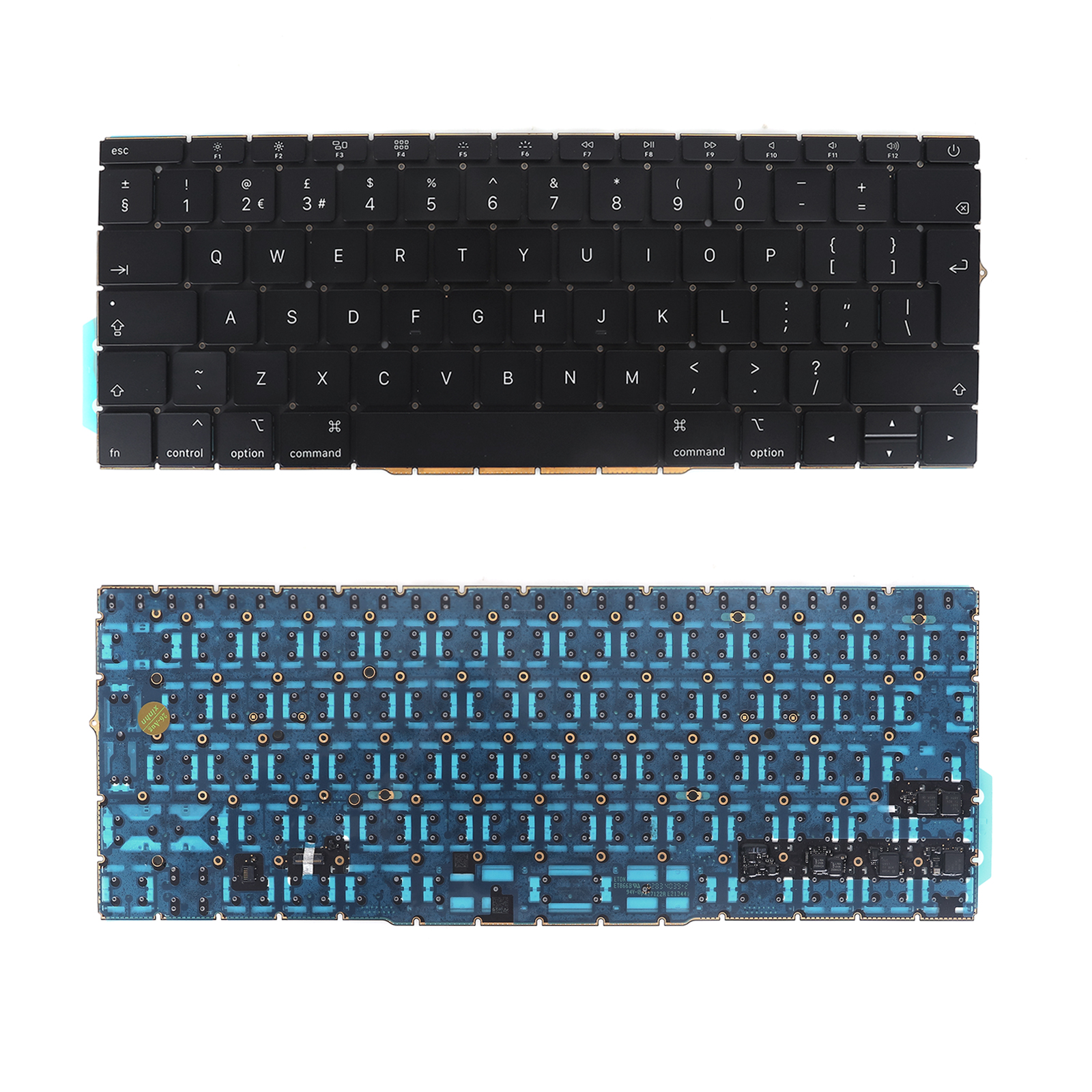 Picture of New Replacement Laptop Keyboard For APPLE A1708 Enter BLACK Backlit UK Layout