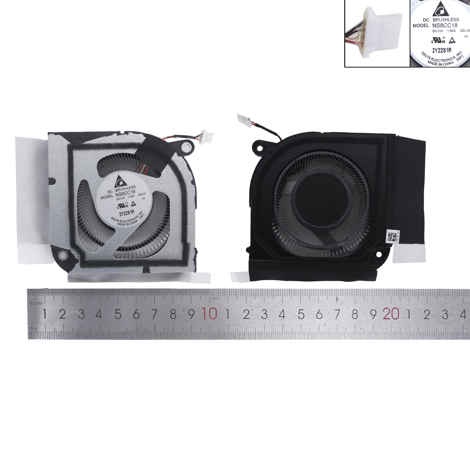 Picture of Metal blade fan for Acer Predator Triton 14 PT14-51 NS8CC18-20L14 DC12V GPU（ORG）